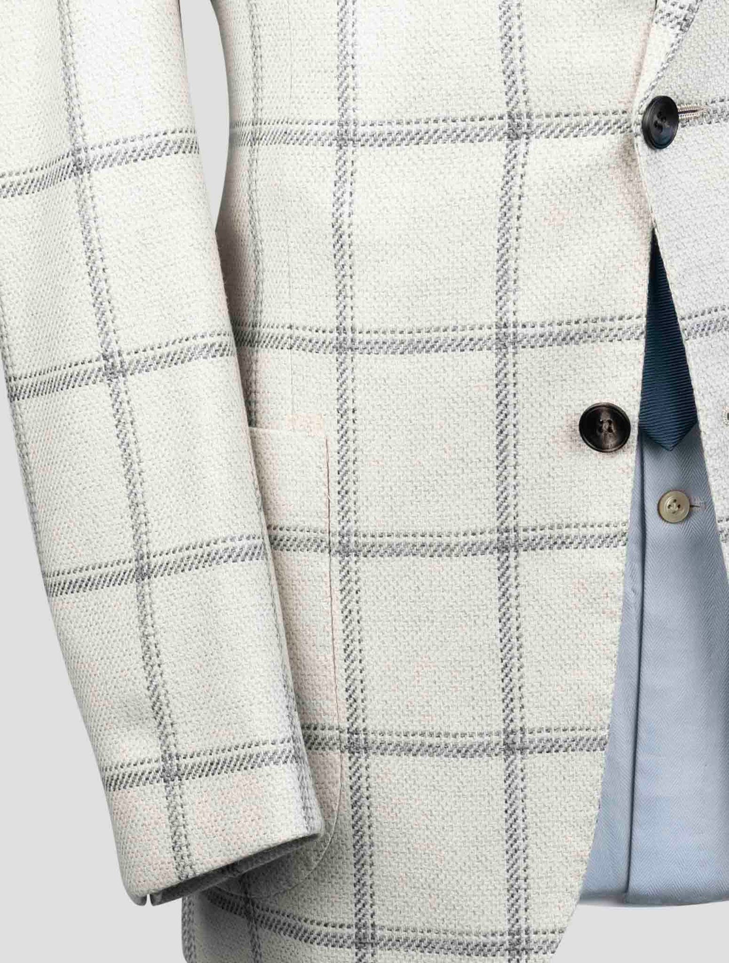 Kiton White Cashmere Blazer