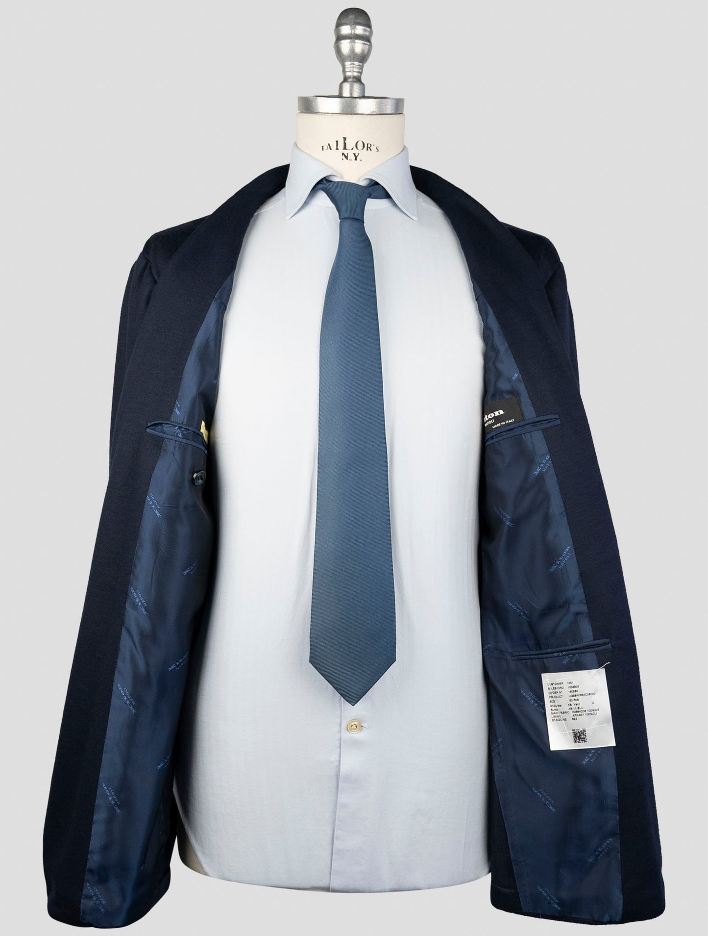 Kiton Blue Cashmere Blazer