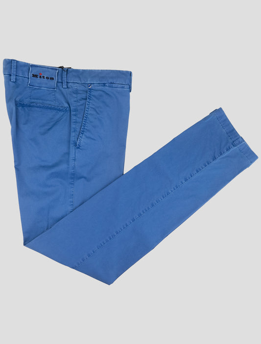 Kiton Blue Cotton Pants
