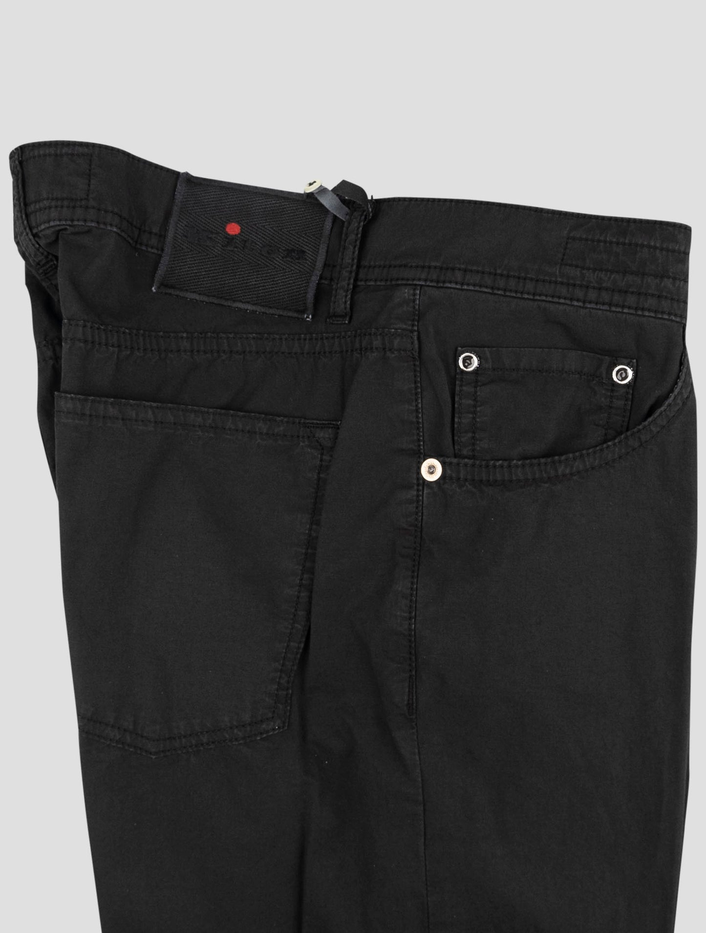 Kiton Black Cotton Ea Jeans