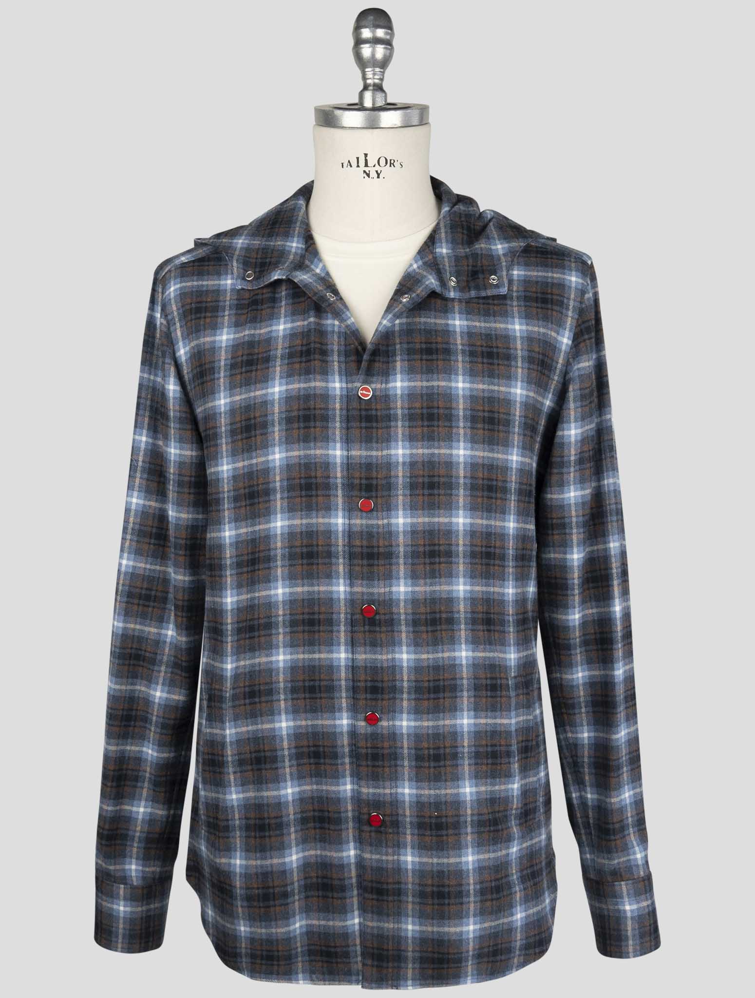 Kiton Multicolor Cotton Shirt Mariano