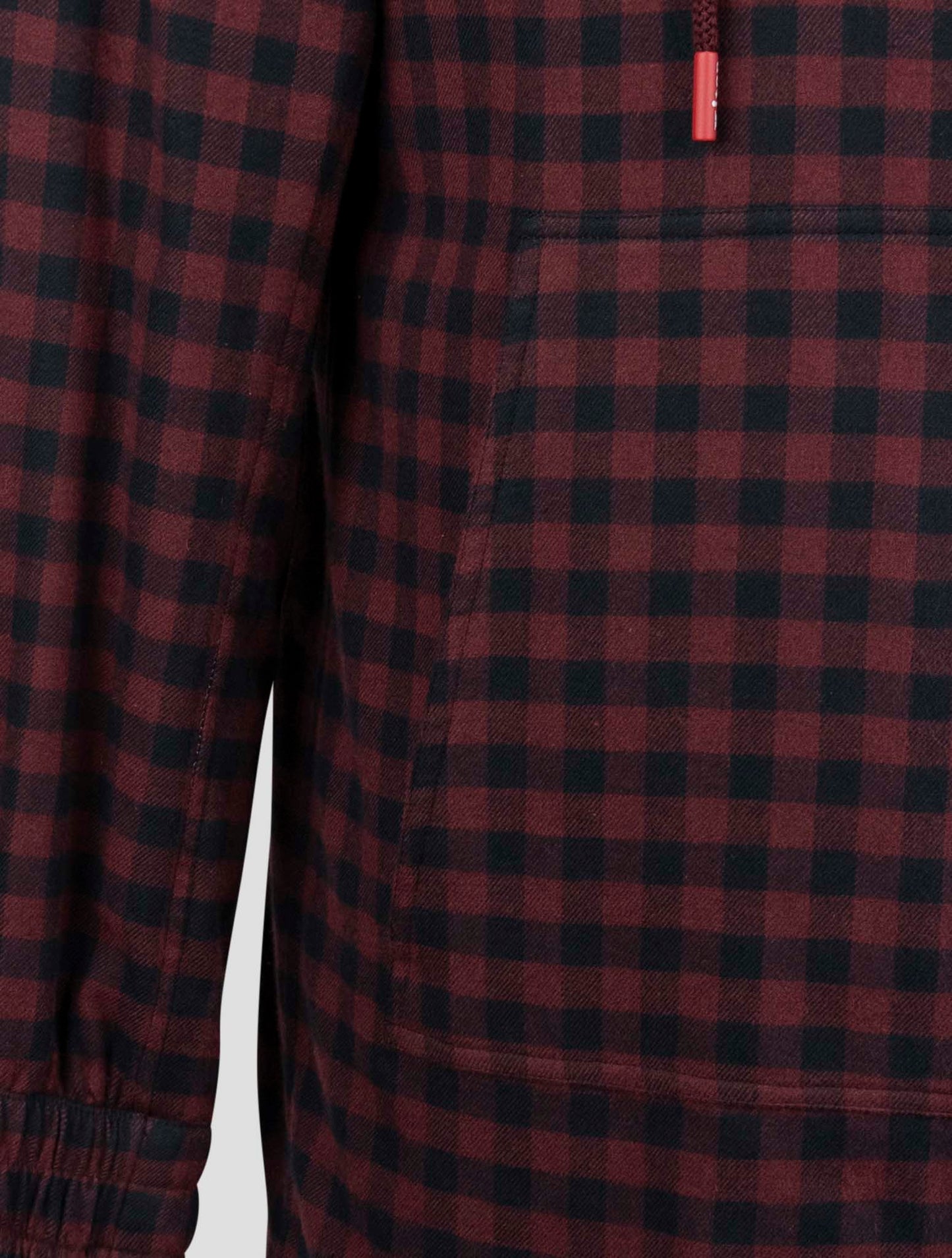 Kiton Burgundy Blue Cotton Shirt Umbi