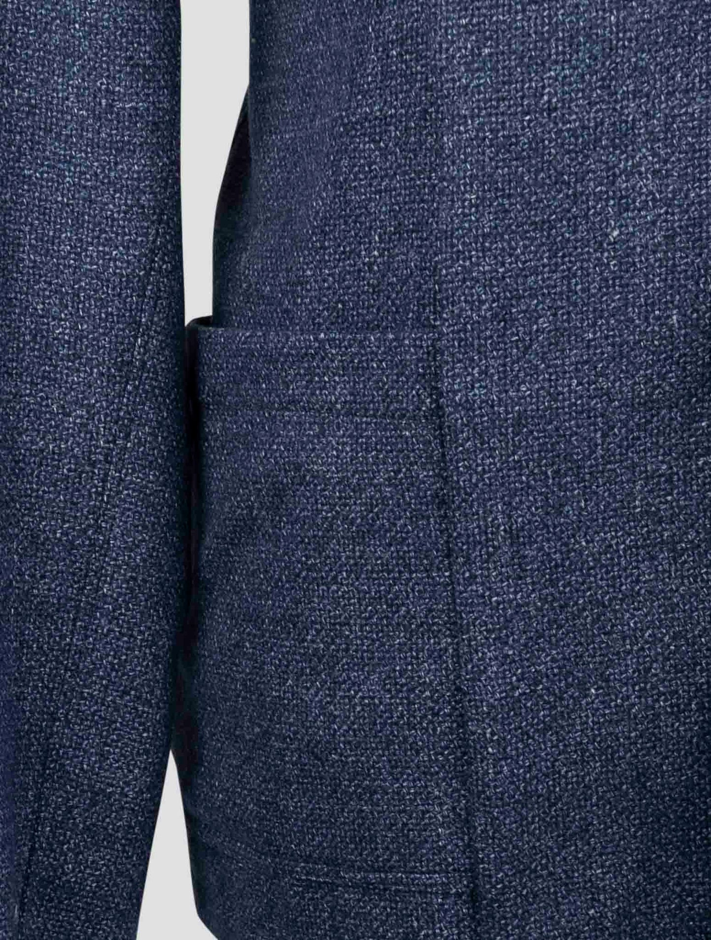 Kiton Blue Virgin Wool Silk Linen Shirt Luca