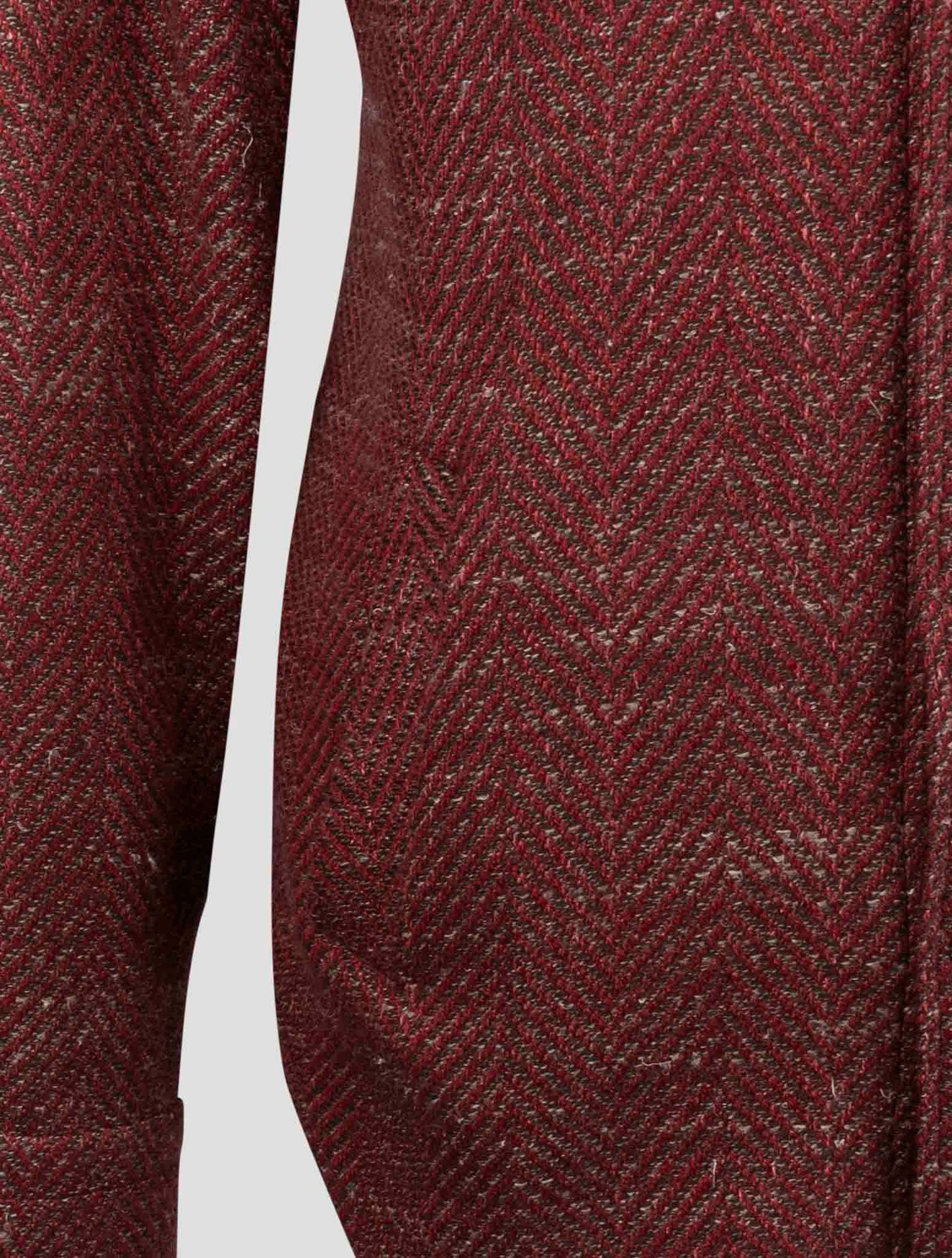 Kiton Burgundy Cashmere Virgin wool Silk Linen Shirt Mariano