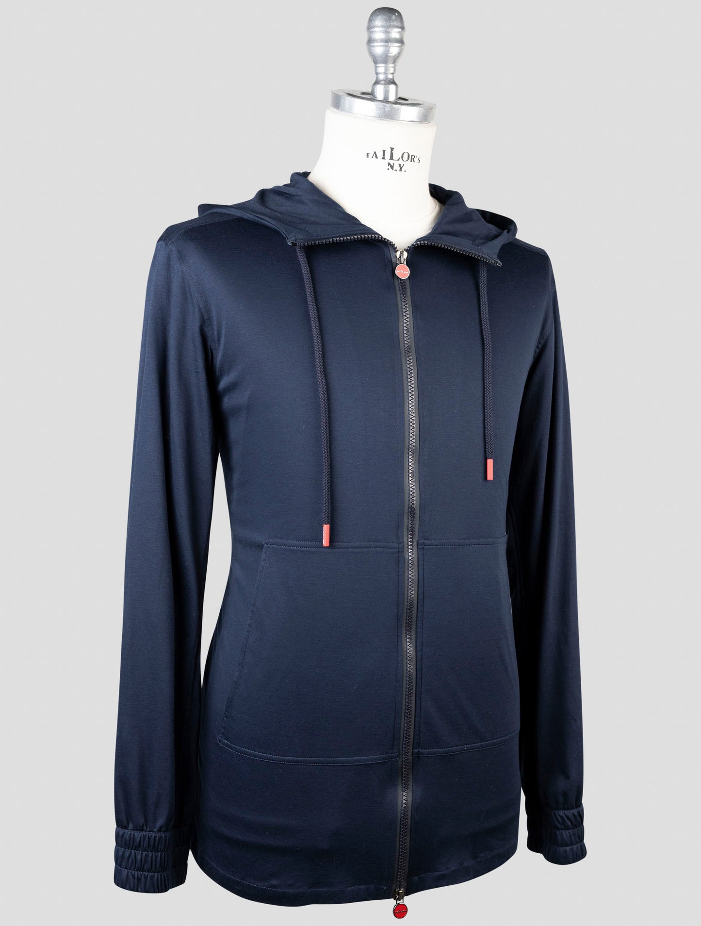 Kiton Blue Cotton Shirt Umbi