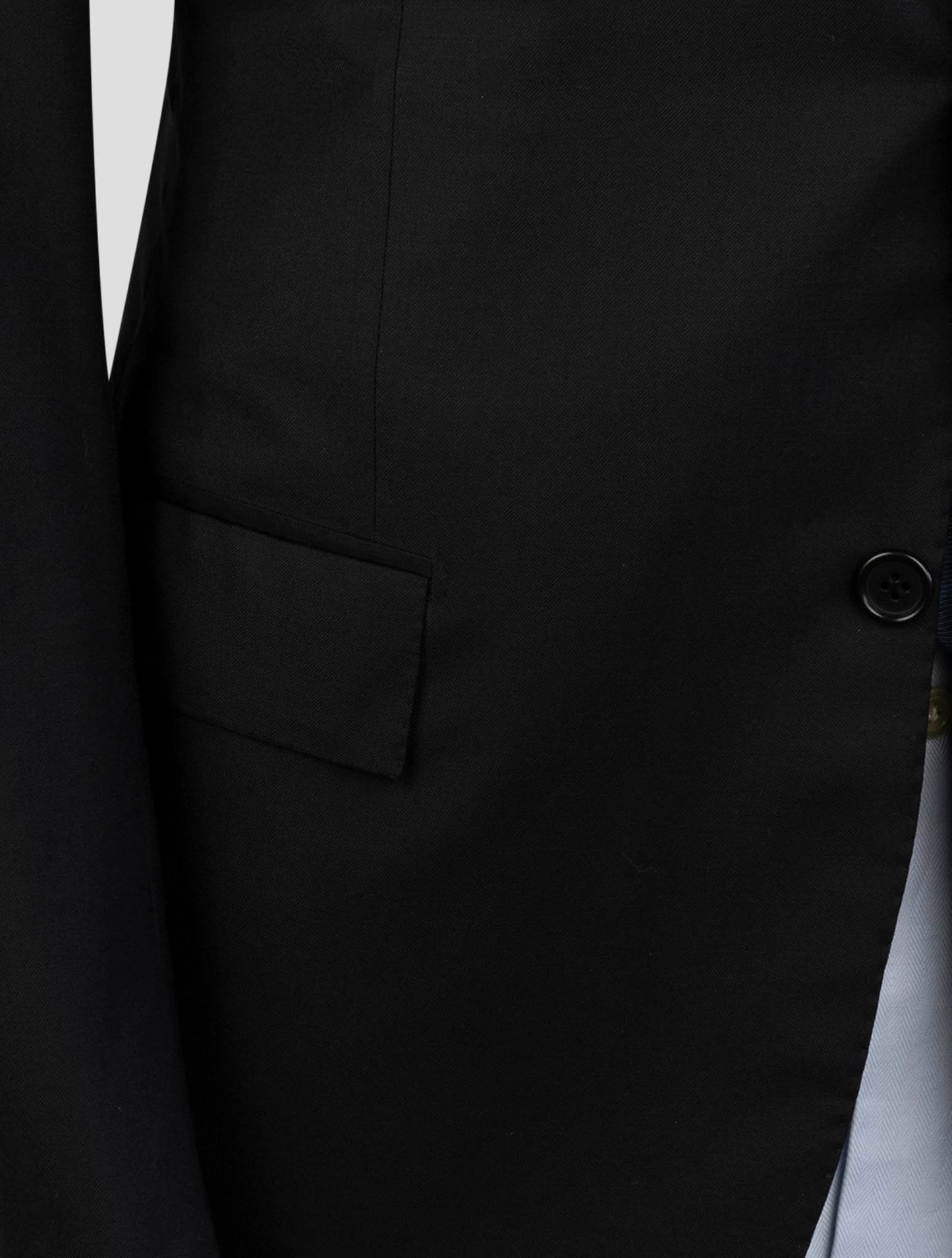 Kiton Black Wool 150's Diamante Blue Suit