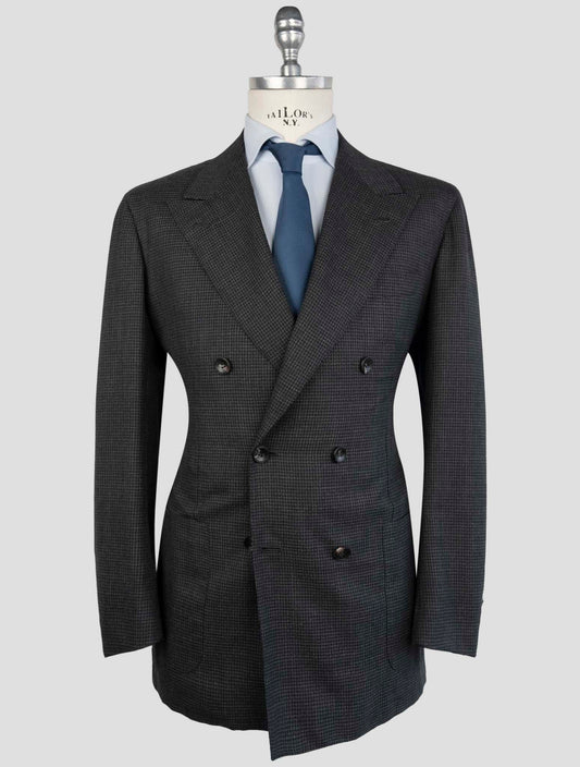 Kiton Gray Virgin Wool Cashmere Suit