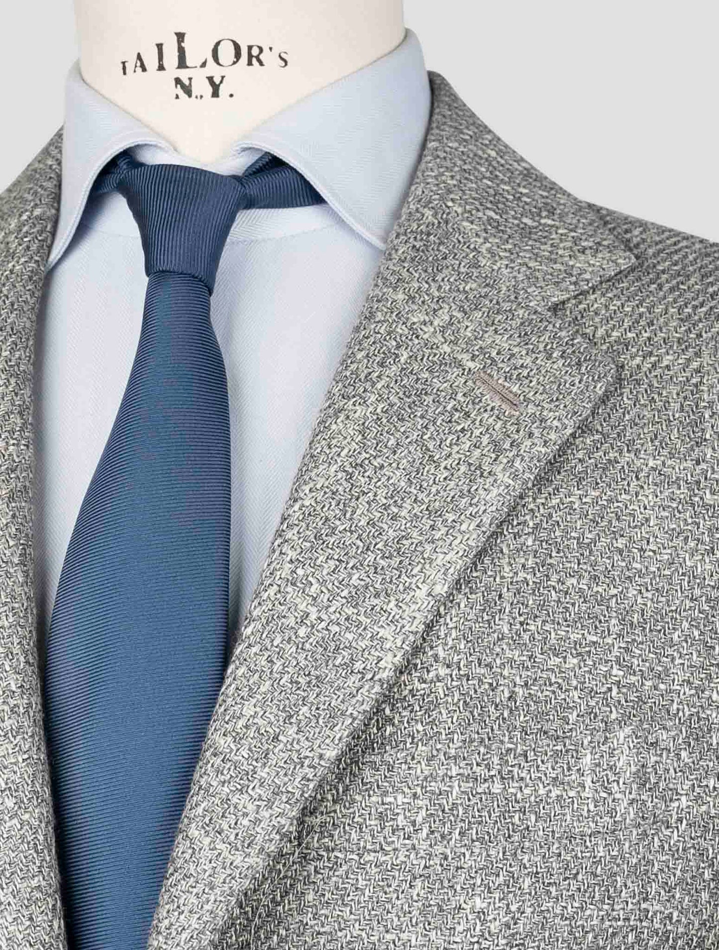 Kiton Gray Silk Cashmere Wool Blazer