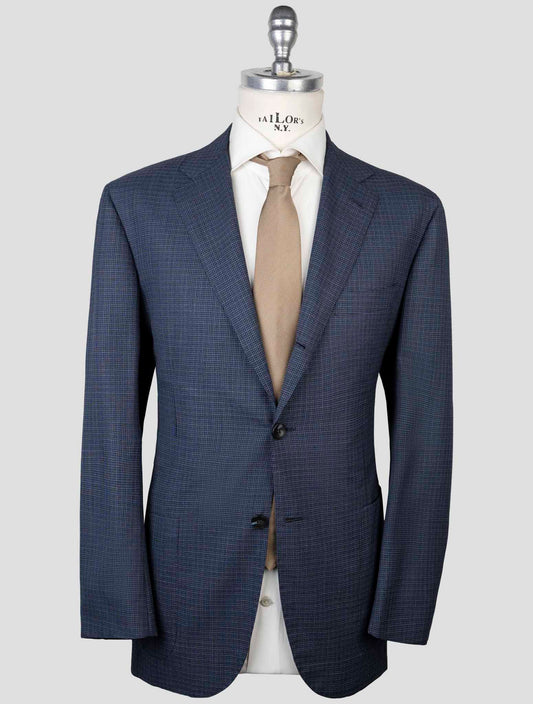 Kiton Blue Virgin Wool 14 Micron Suit
