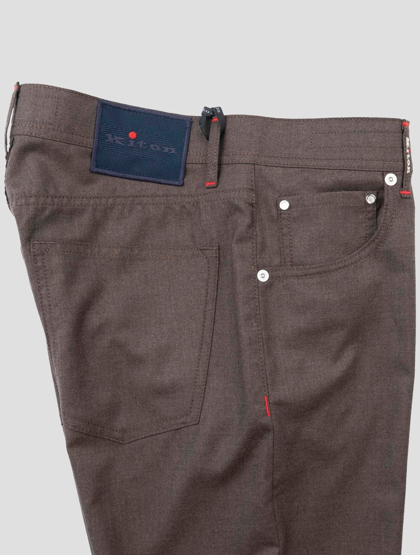 Kiton Brown Cashmere Jeans