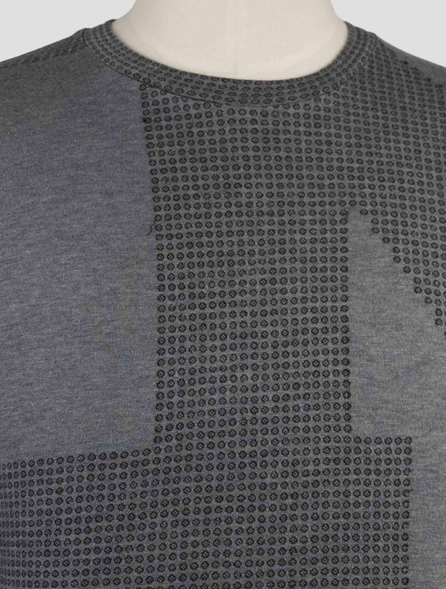 Kiton Knt Gray Cotton Sweater Crewneck