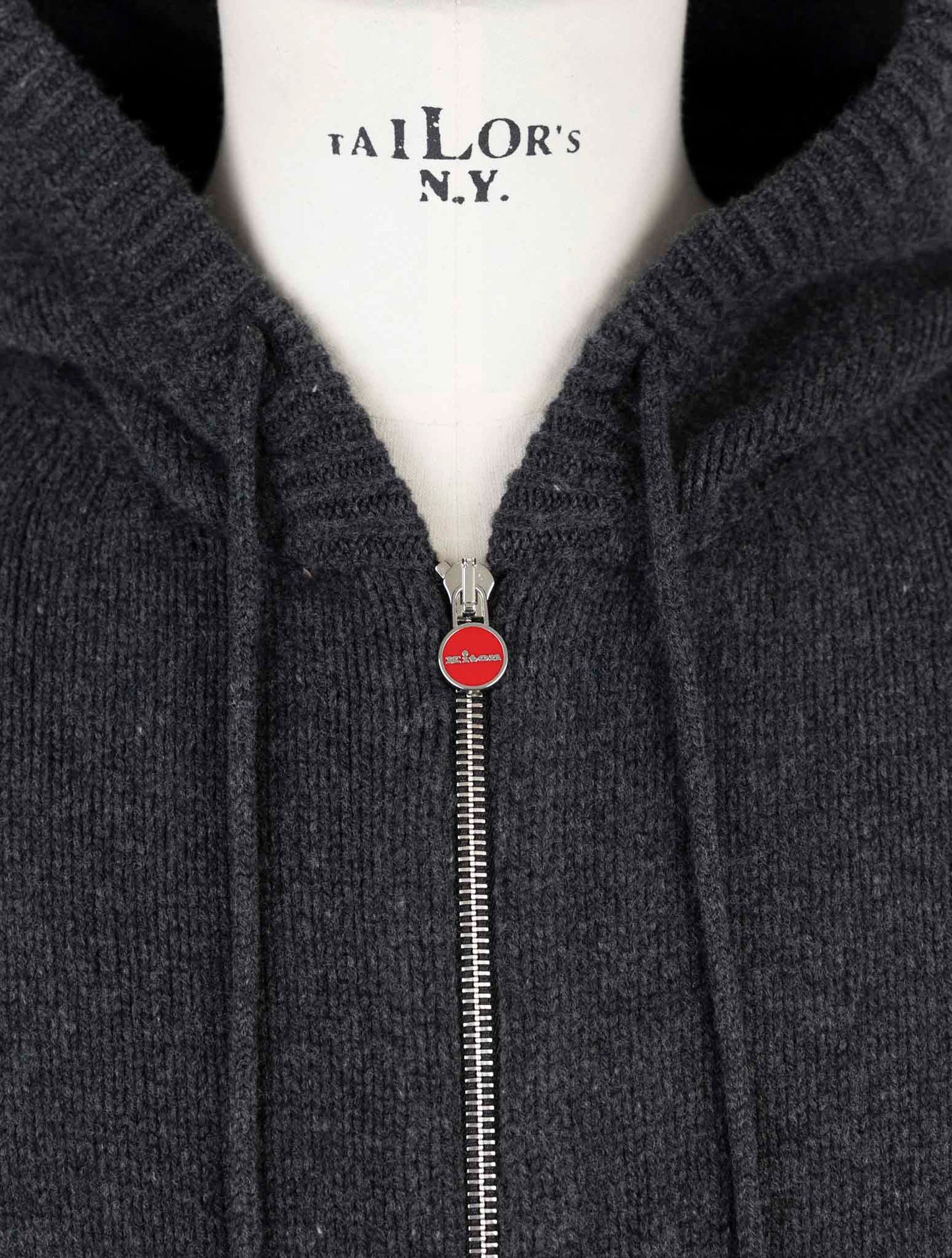 Kiton Multicolor Wool Sweater Full Zip Hoodie