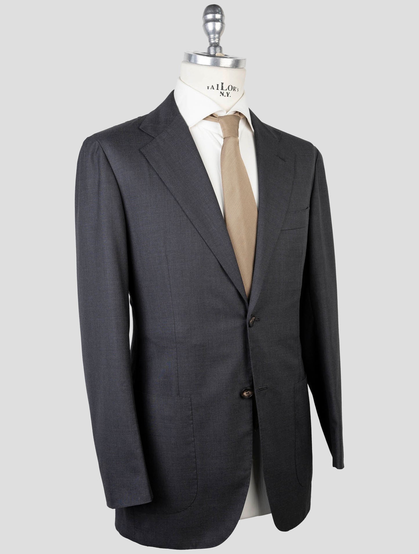 Kiton Gray Wool 14 Micron Suit