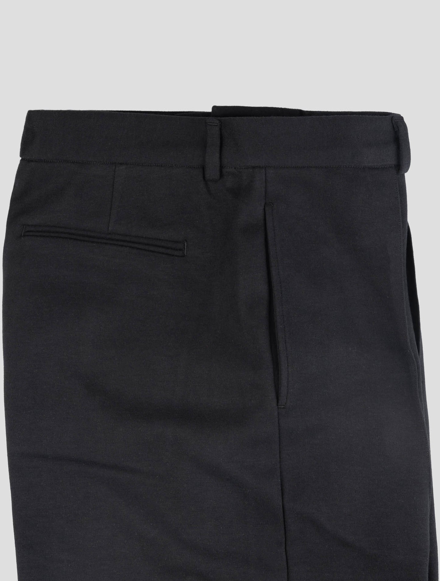 Kiton Knt Black Cotton Silk Pants