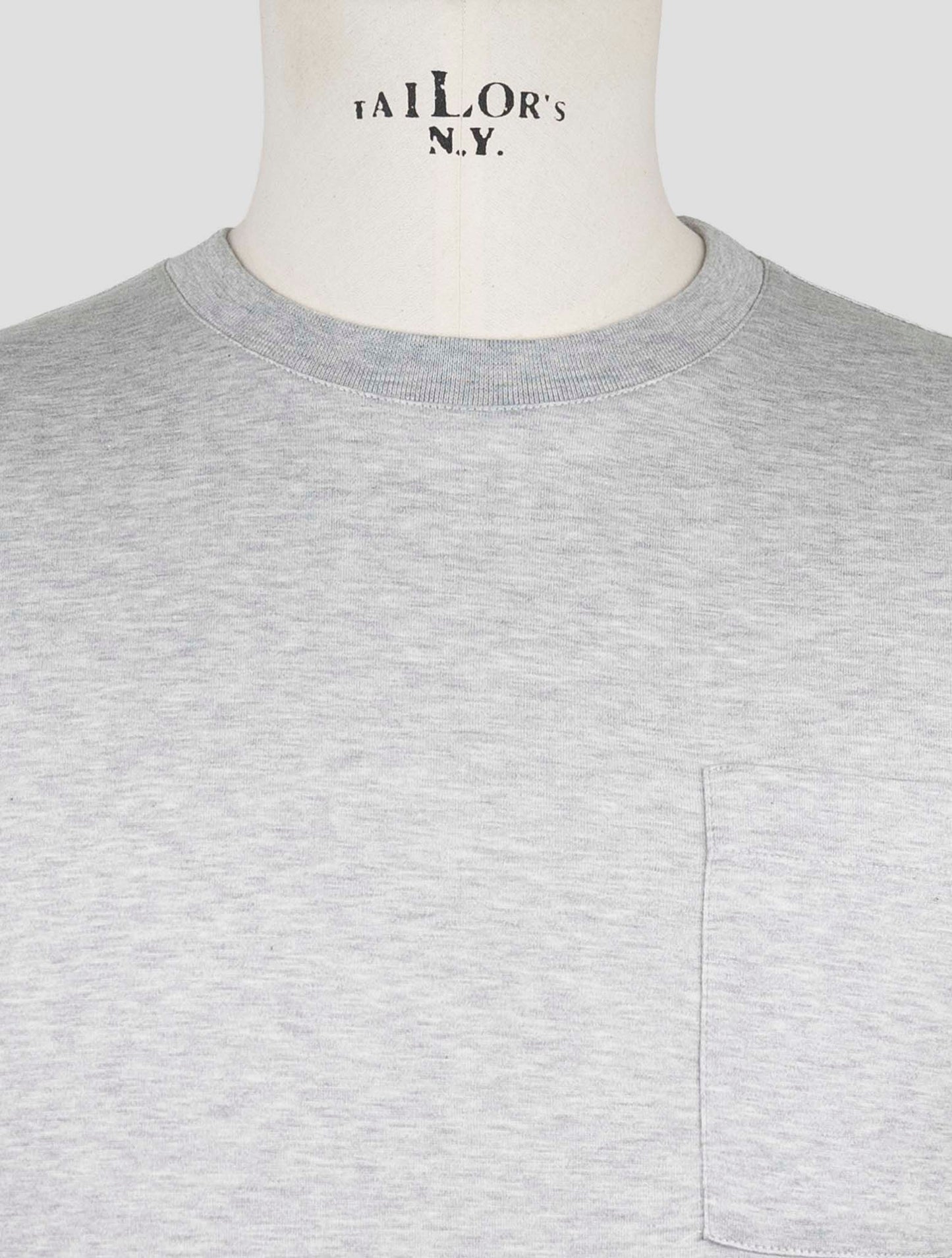 Kiton Knt Gray Cotton T-Shirt