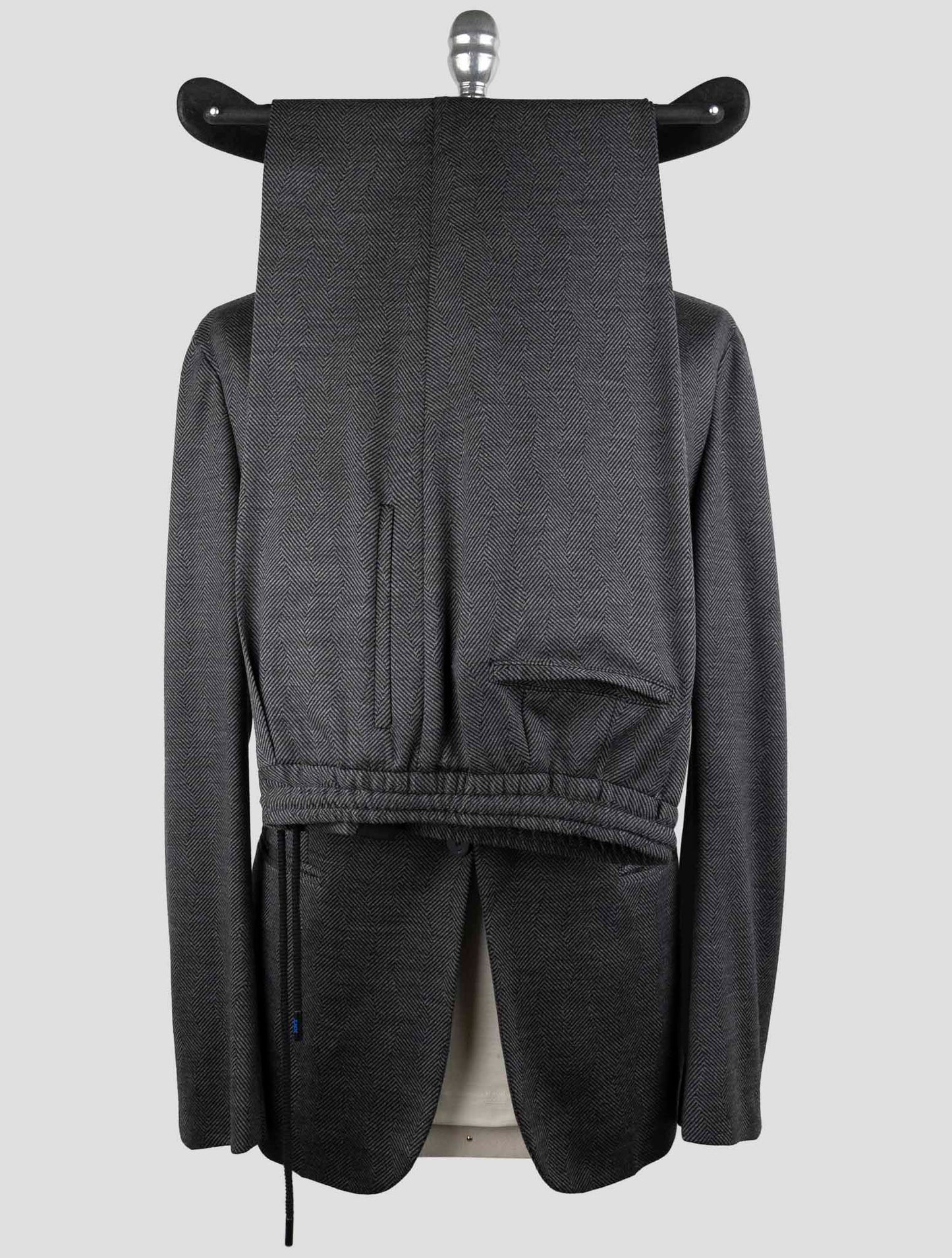 Kiton Knt Gray Cashmere Wool Pl Suit