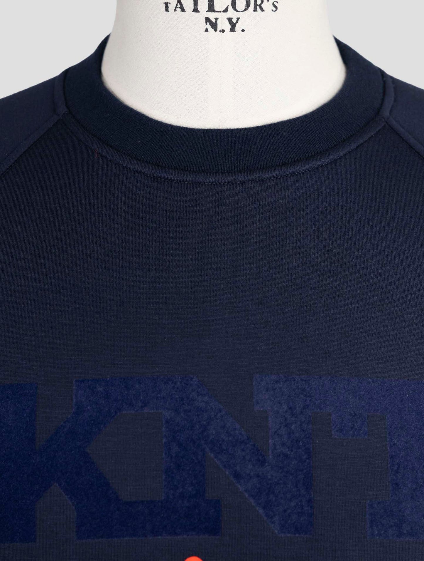 Kiton Knt Blue Viscose Ea Sweater Crewneck