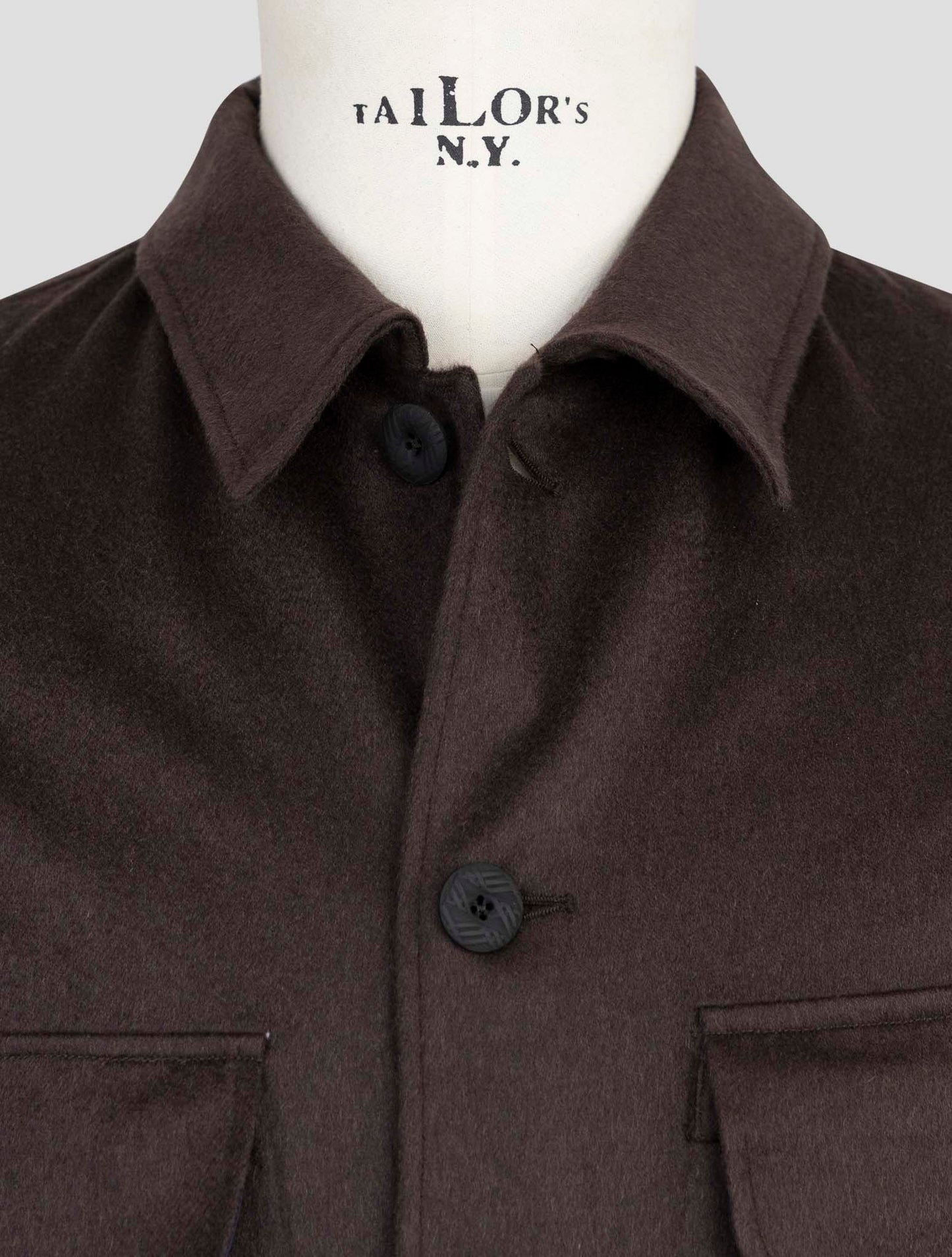 Kiton Knt Brown Cashmere Pa Ea Overshirt