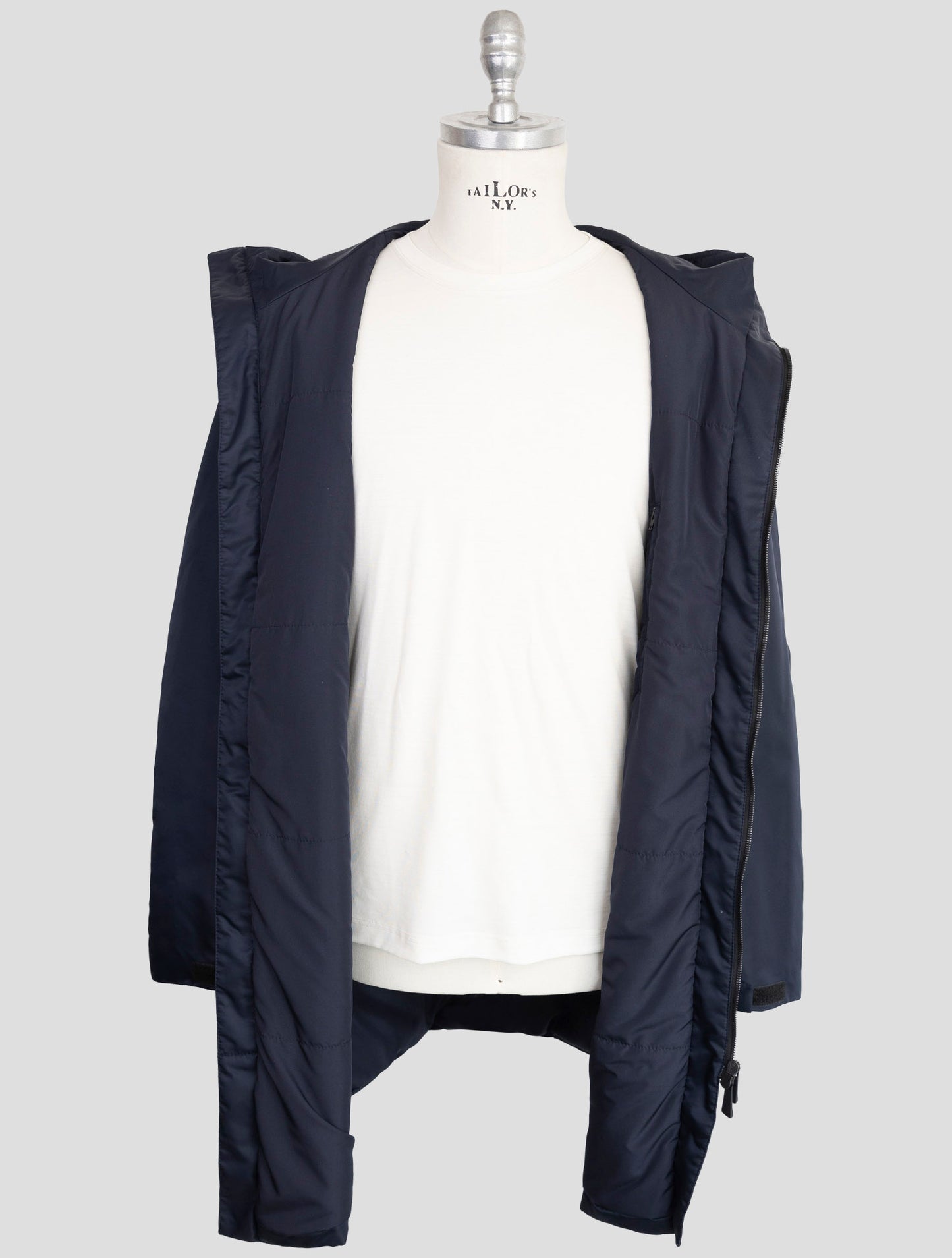 Kiton Knt Blue Pa Overoat