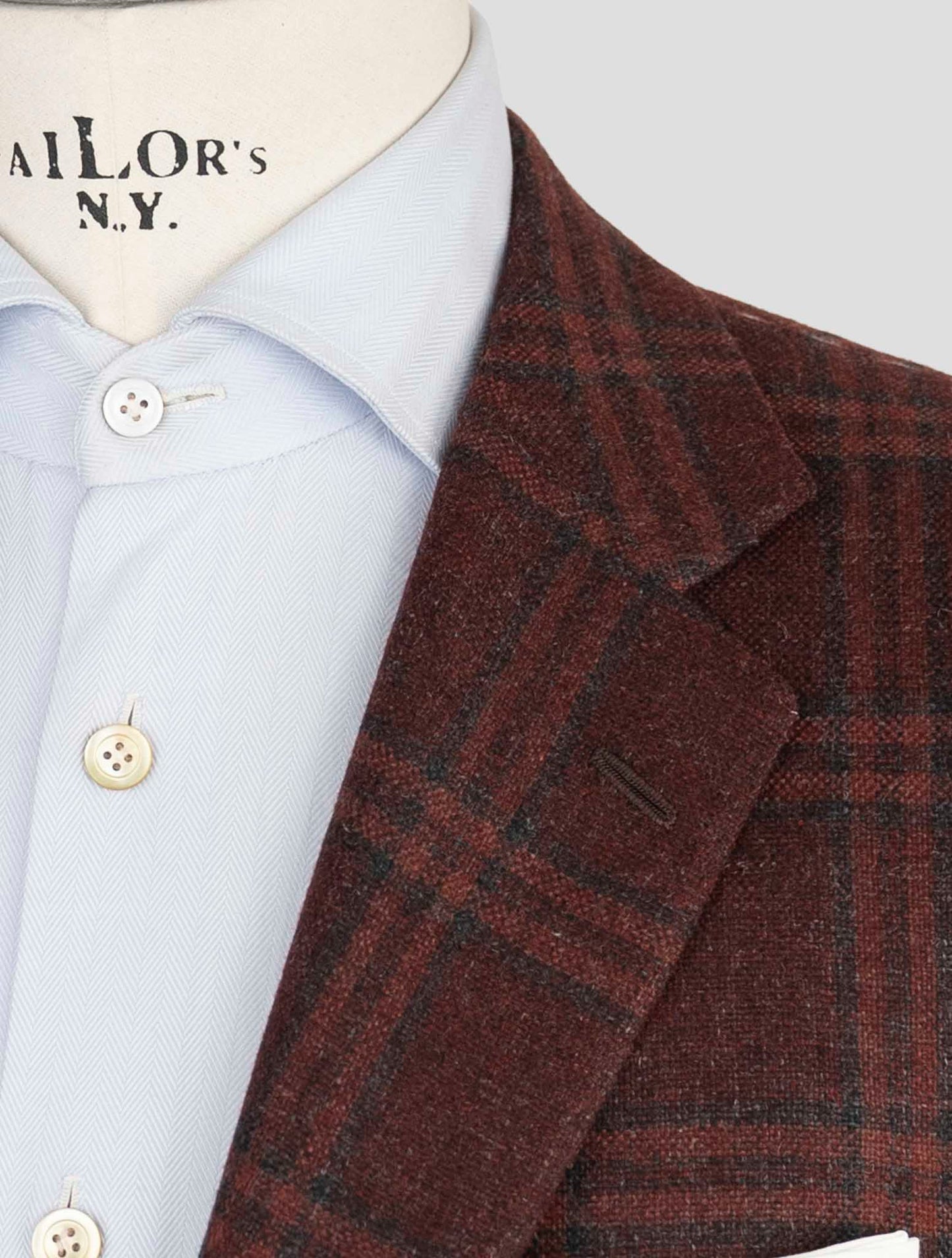 Kiton Brown Cashmere Silk Linen Blazer