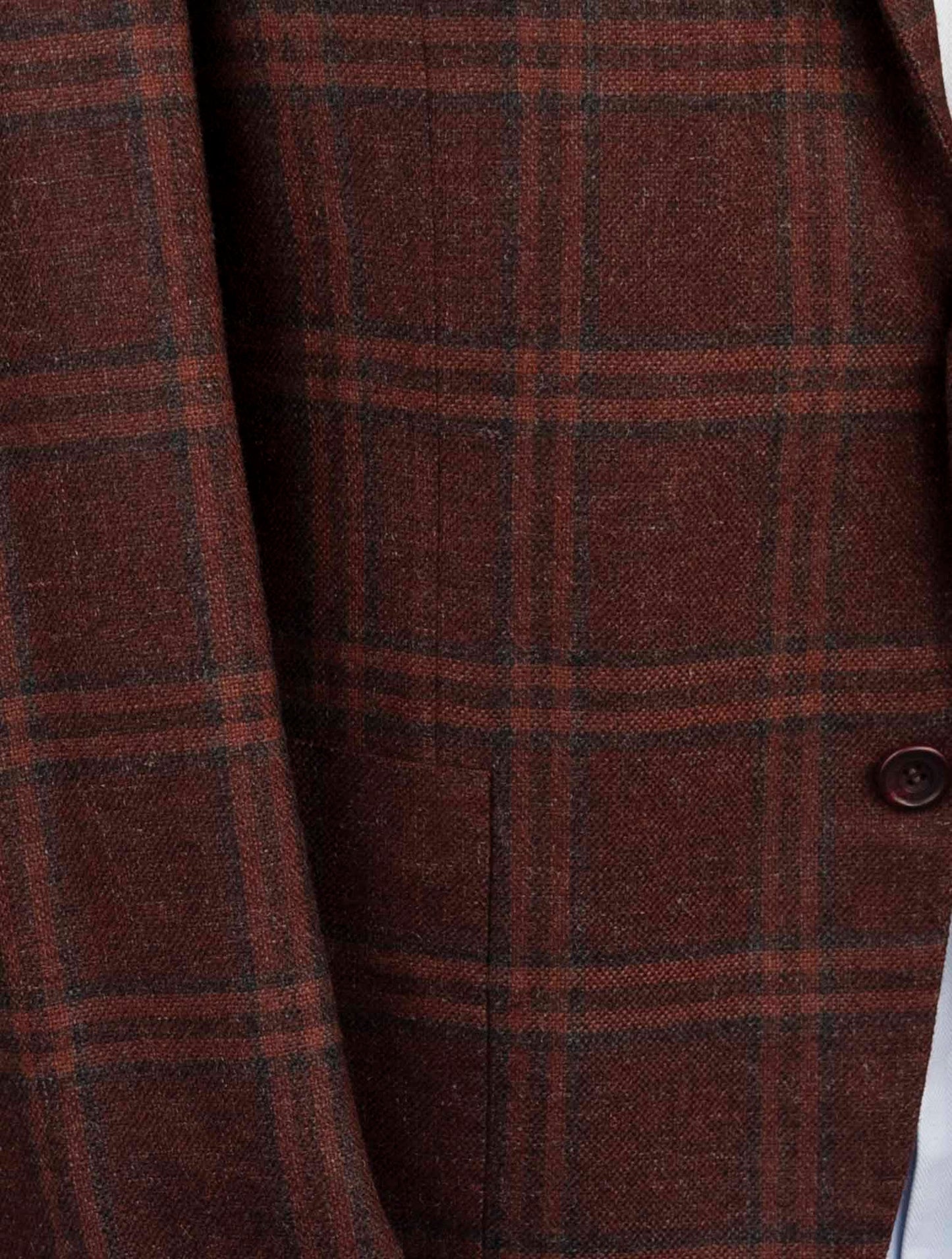 Kiton Brown Cashmere Silk Linen Blazer