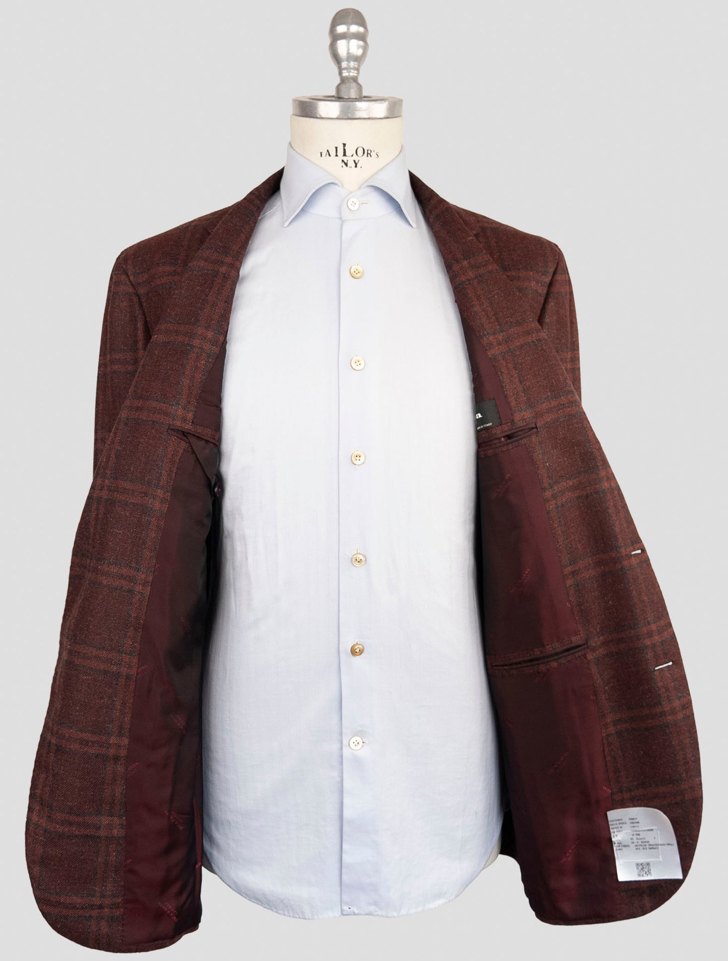 Kiton Brown Cashmere Silk Linen Blazer