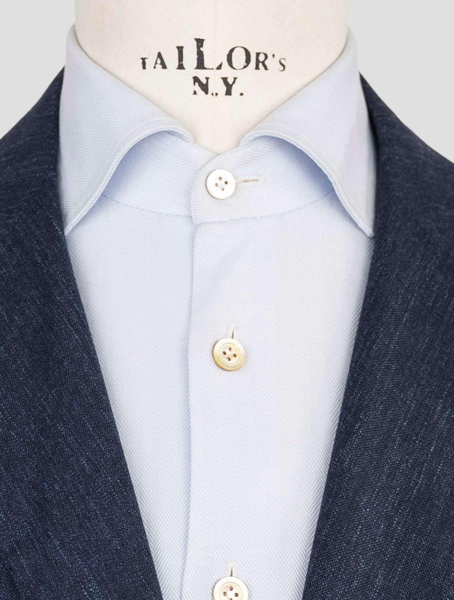 Kiton Blue Cashmere Linen Silk Suit