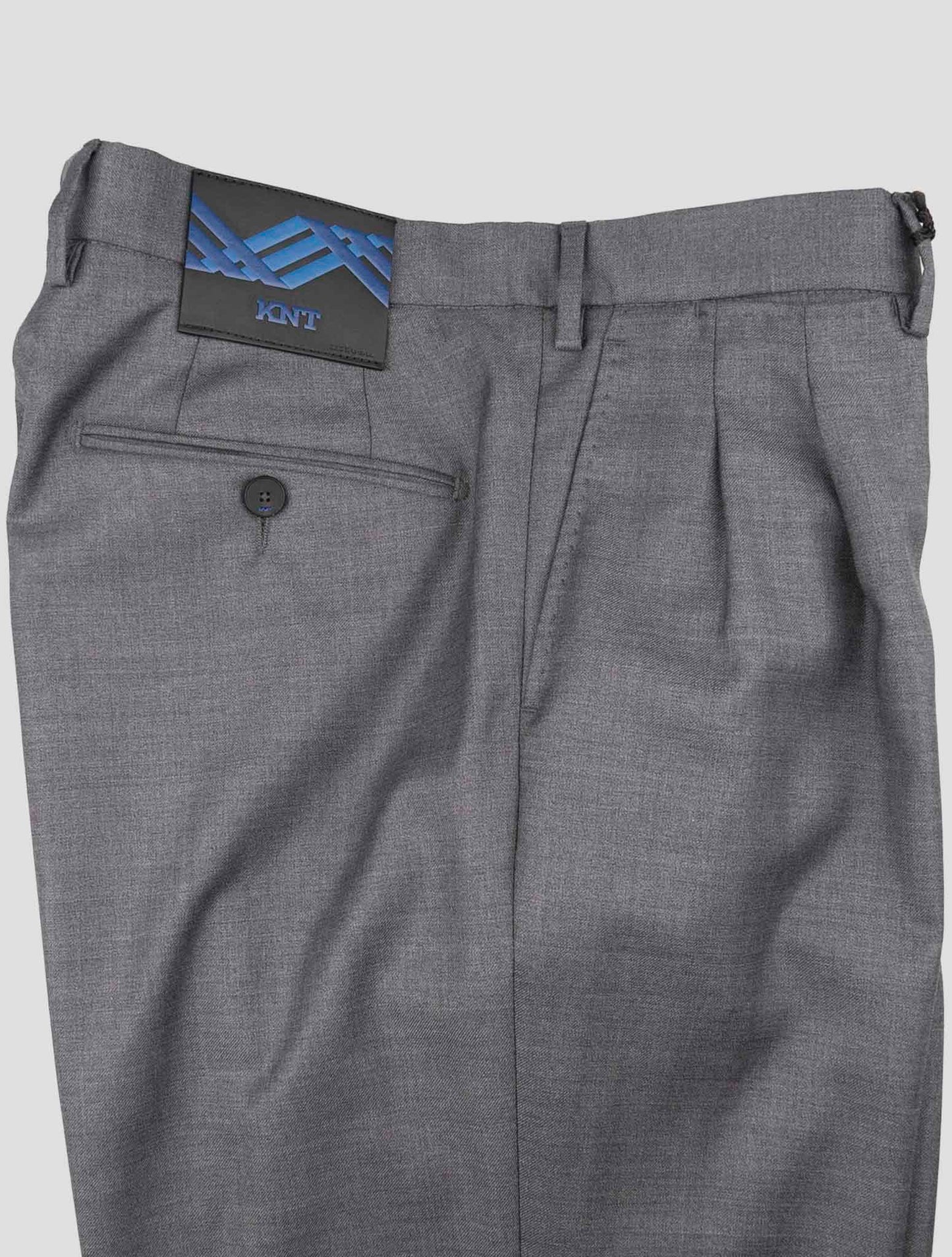 Kiton Knt Gray Virgin Wool Pants