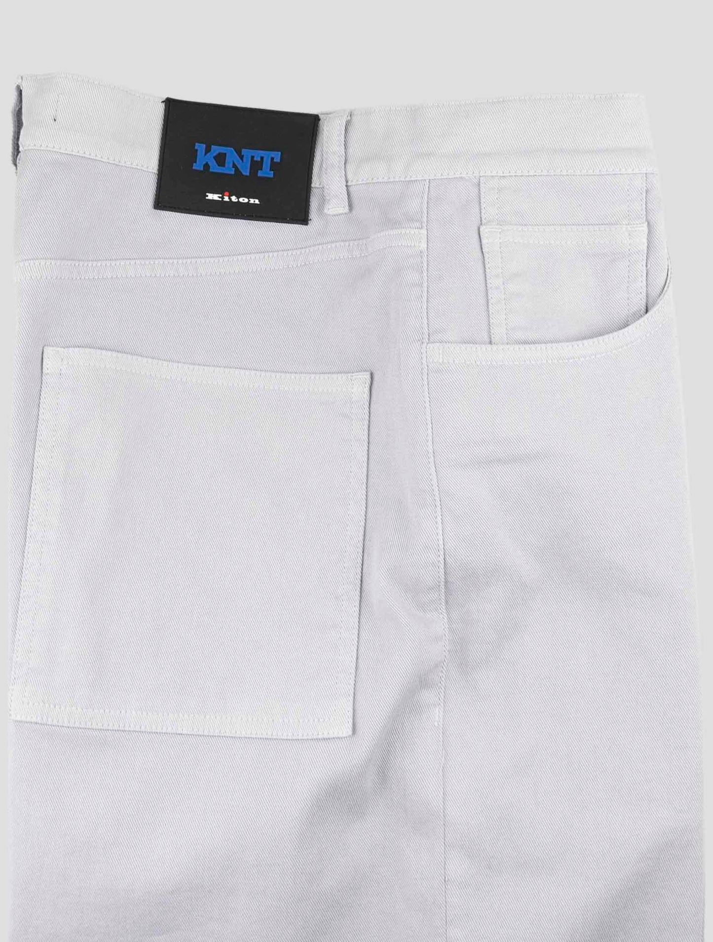 Kiton Knt Light Gray Cotton Ea Jeans