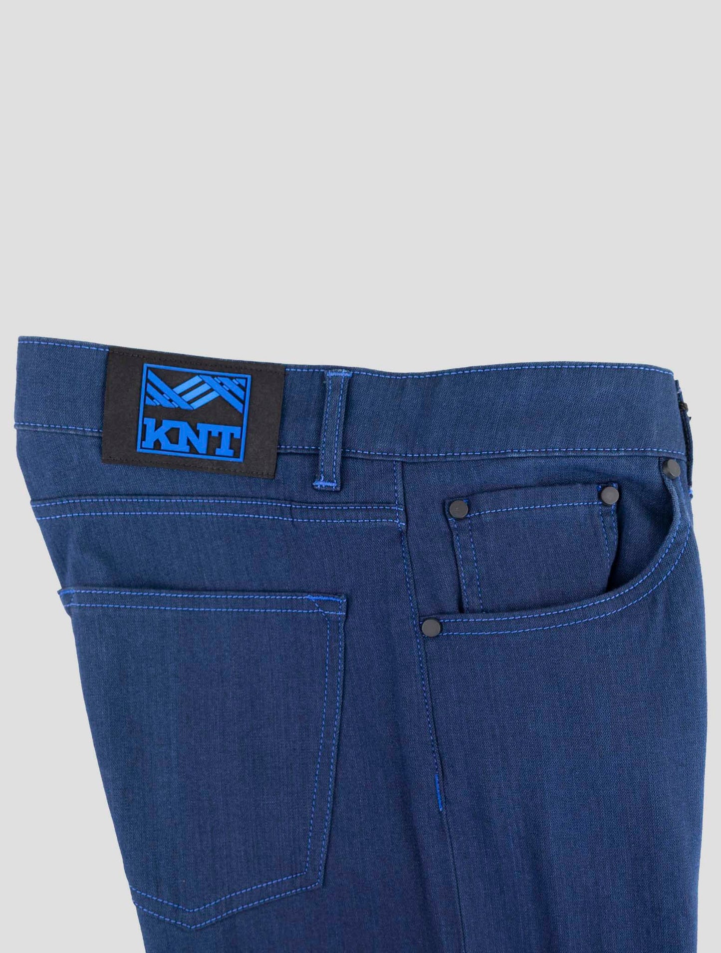 Kiton Knt Blue Cotton Wool Pu Jeans