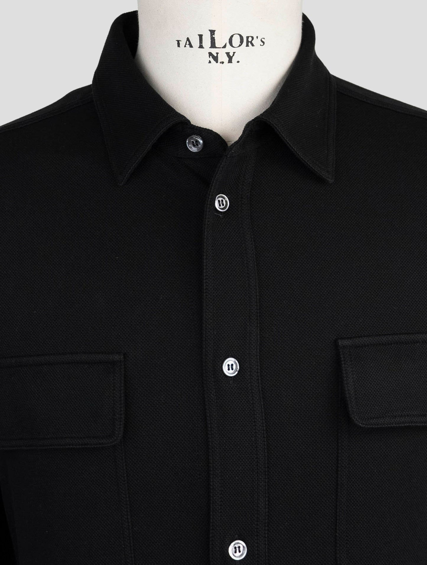 Kiton Black Cotton Ea Shirt