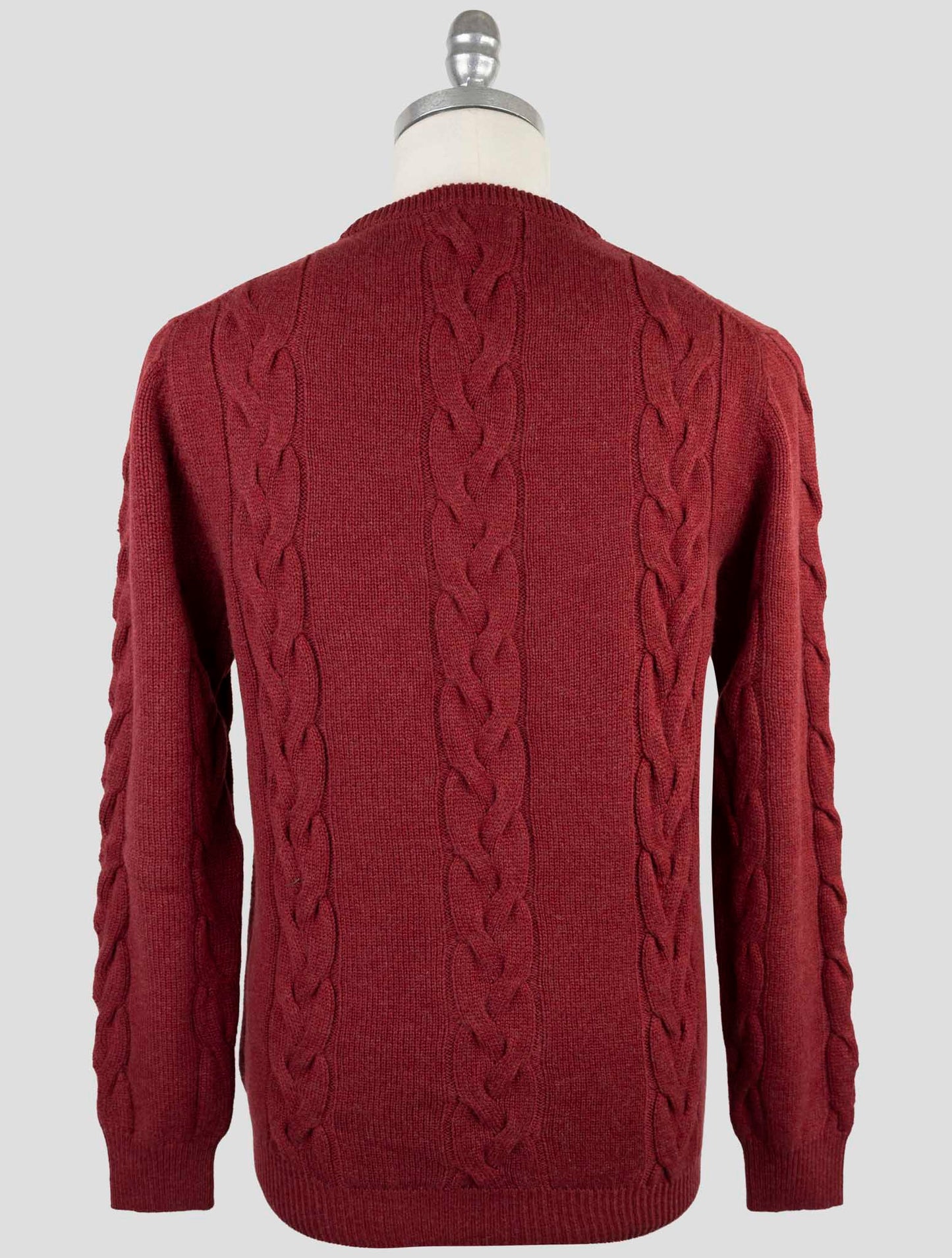 Kiton Burgundy Cashmere Sweater Crewneck