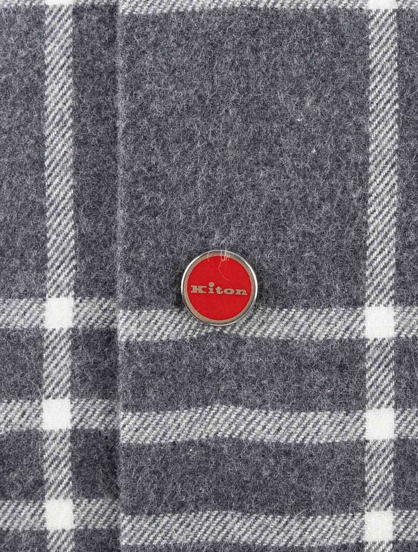 Kiton Gray Cotton Shirt