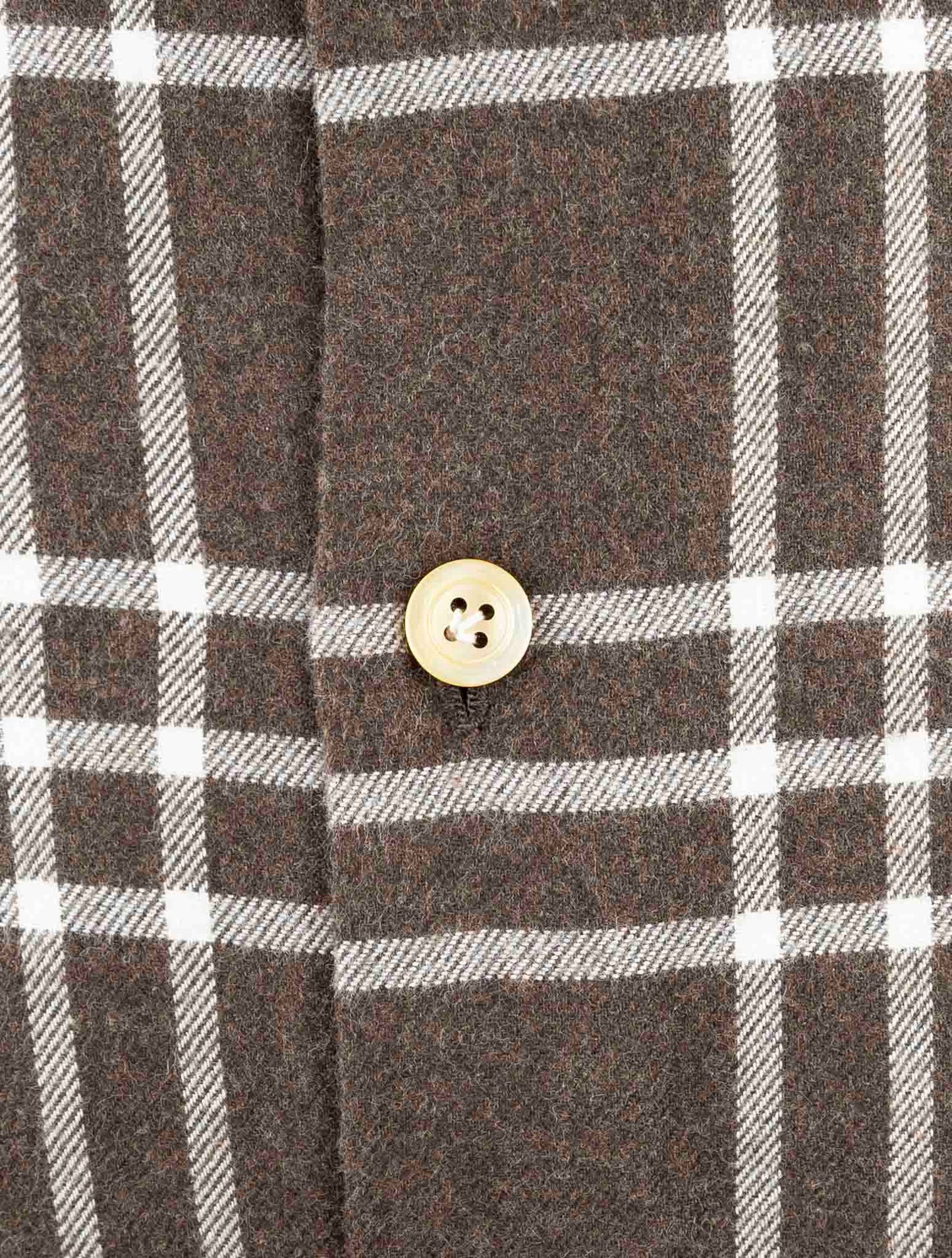 Kiton Brown Cotton Shirt