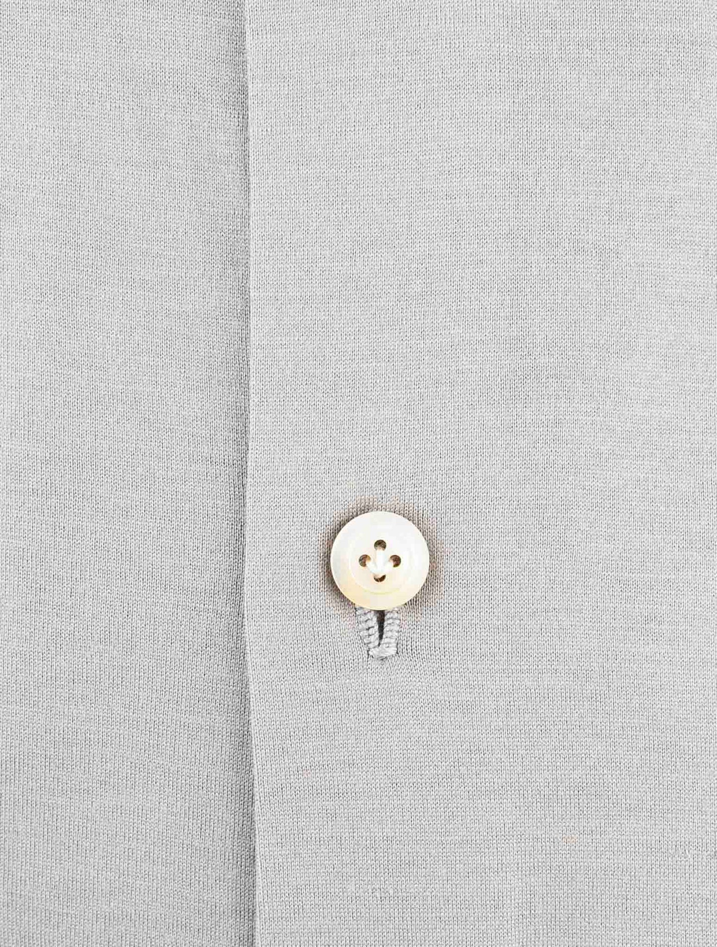 Kiton Gray Cotton Shirt