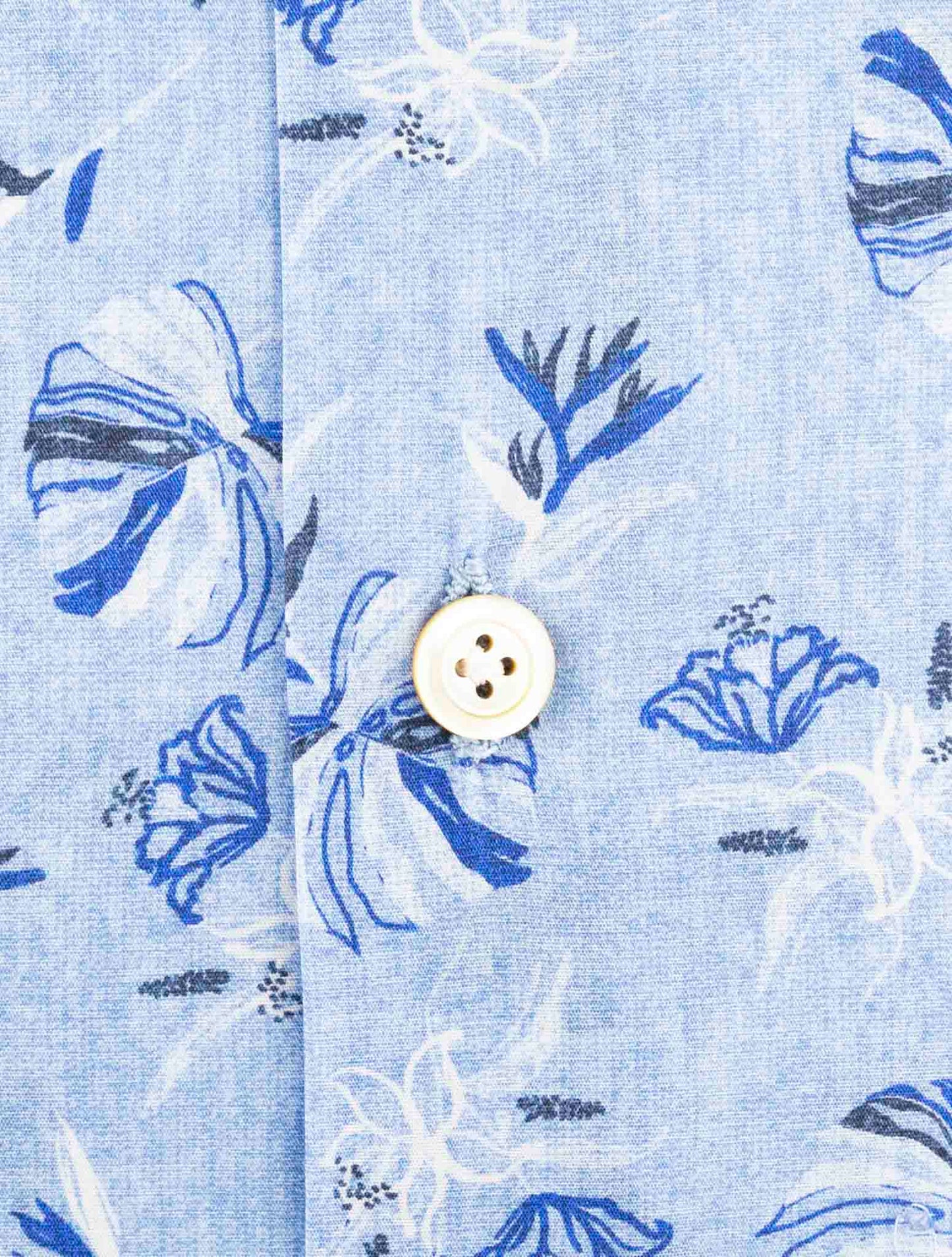 Kiton Light Blue Cotton Ea Shirt