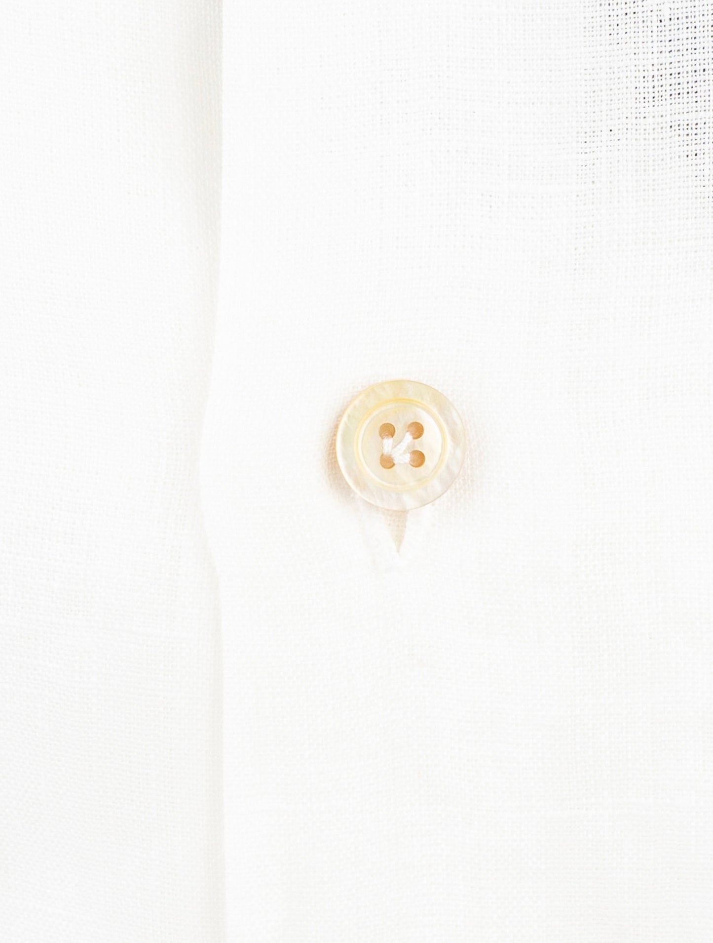 Kiton White Linen Shirt