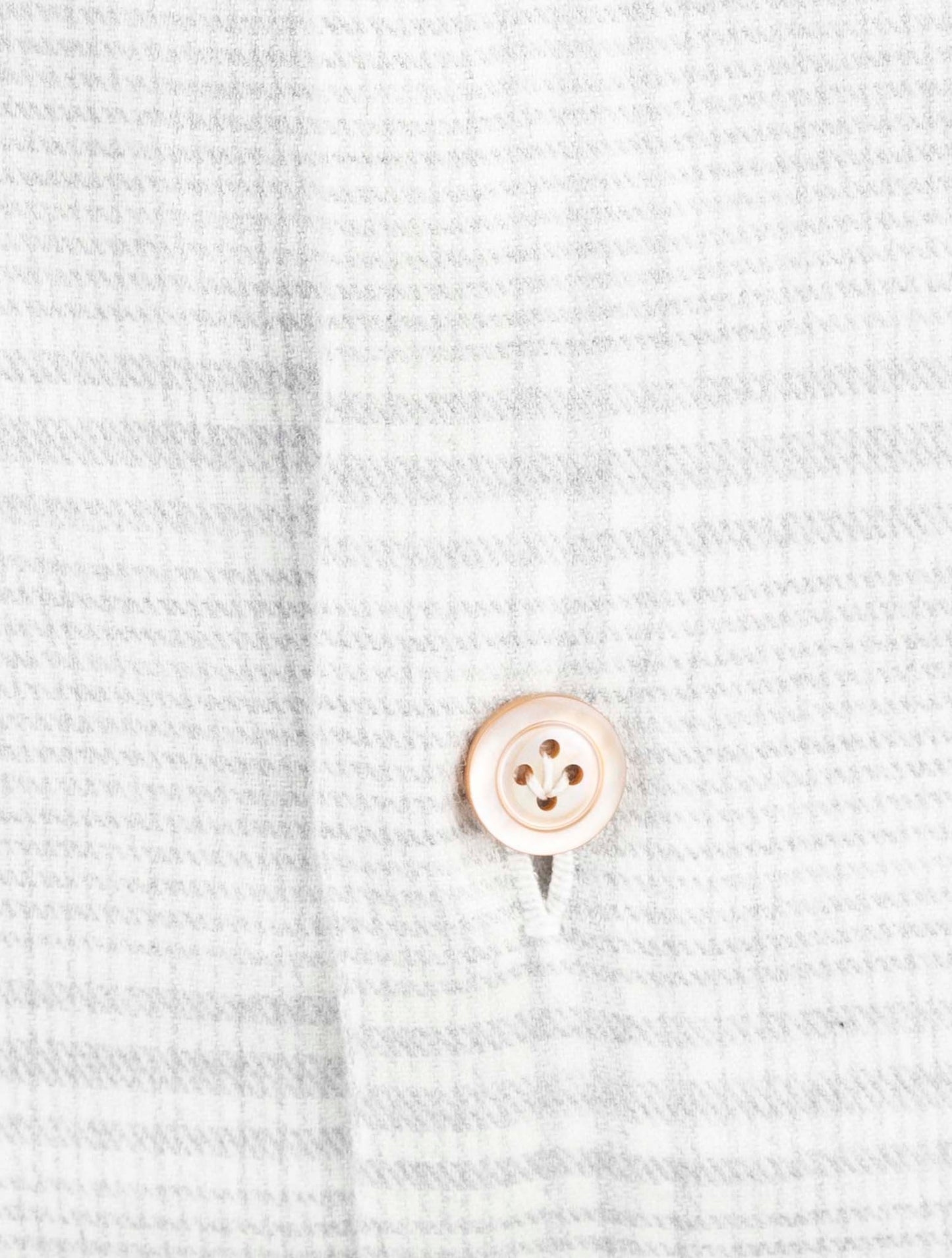 Kiton Light Gray White Lyocel Cotton Shirt