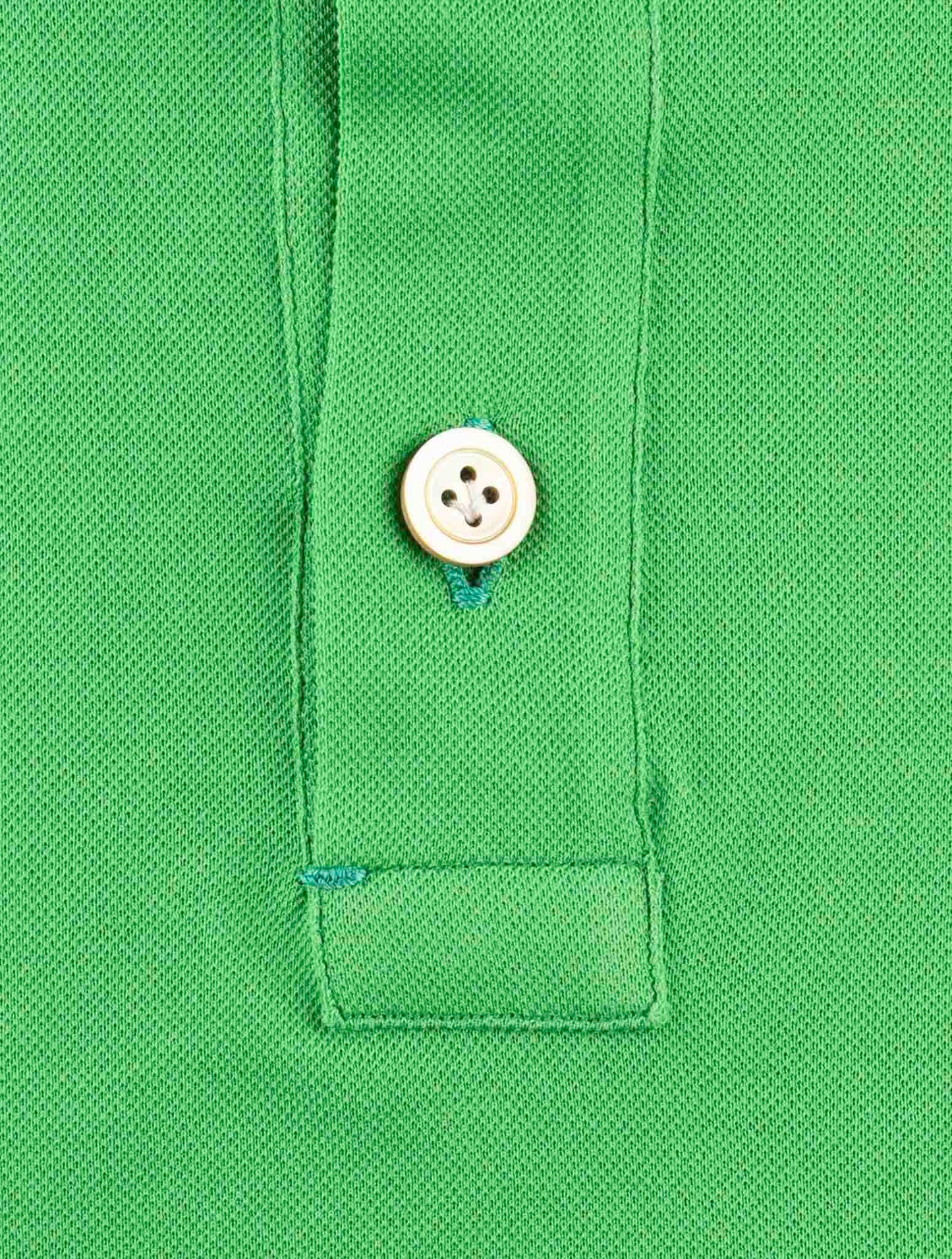Kiton Green Cotton Polo
