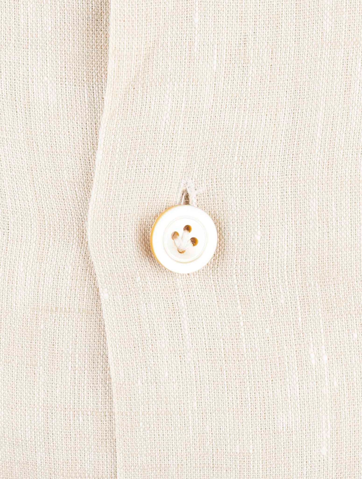 Kiton Beige Linen Shirt