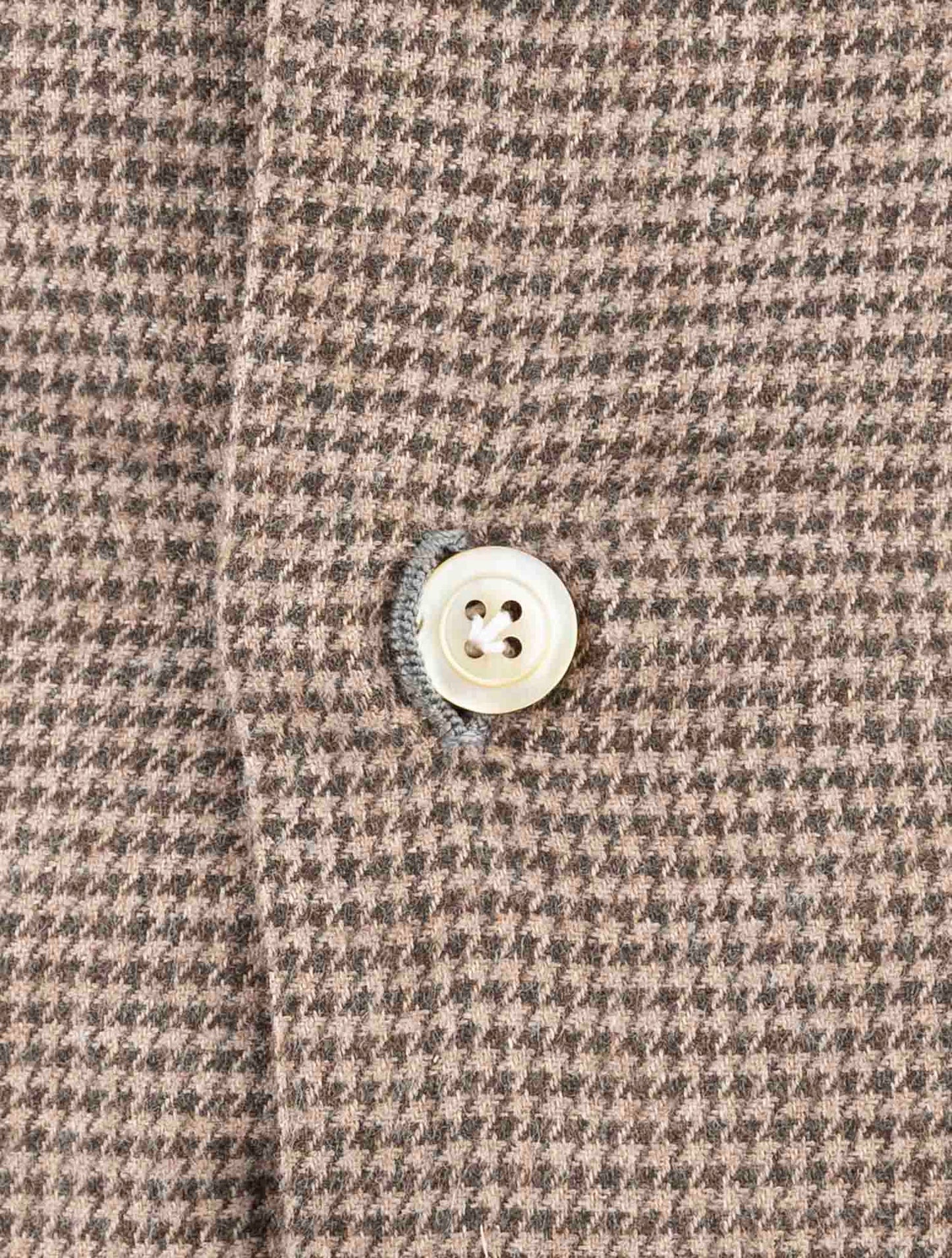 Kiton Brown Cotton Shirt