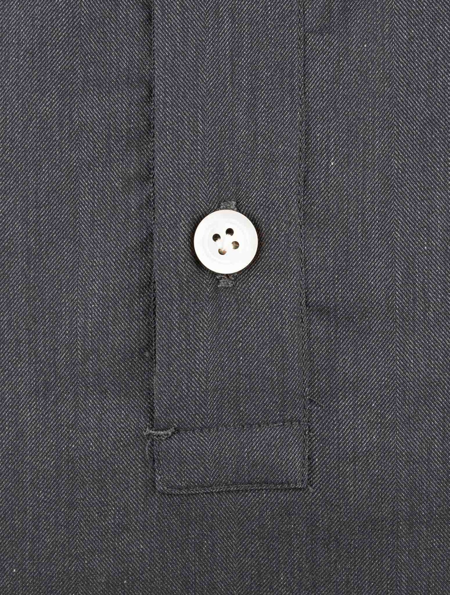 Kiton Gray Cotton Sweater Polo