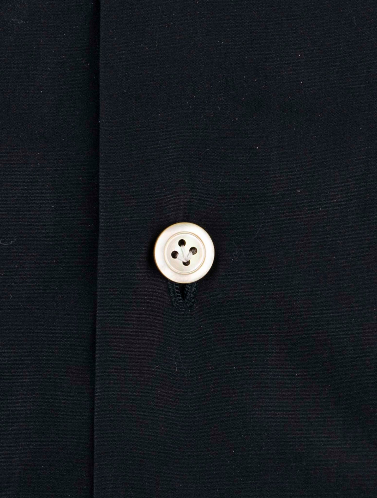 Kiton Black Cotton Shirt