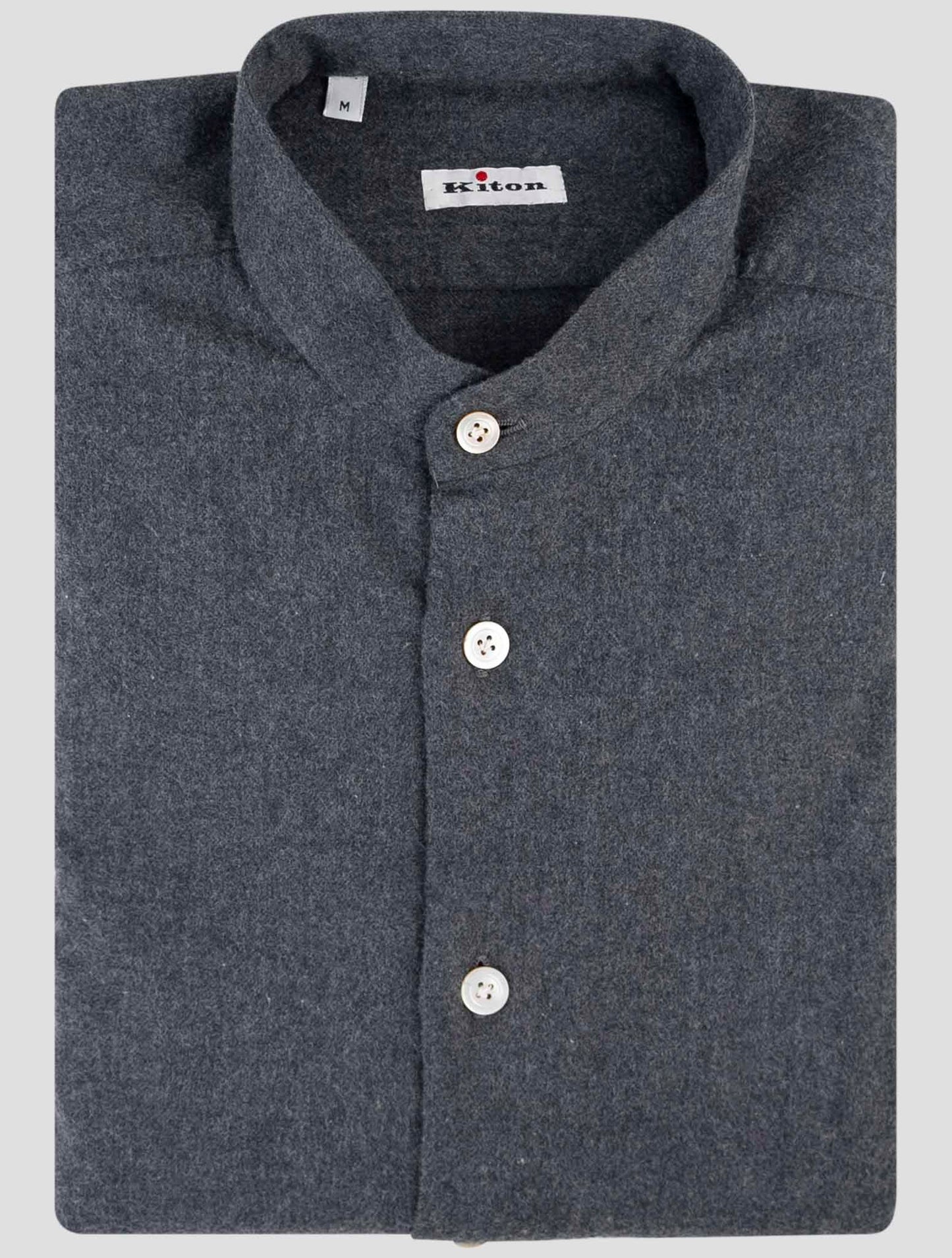 Kiton Dark Gray Cotton Shirt