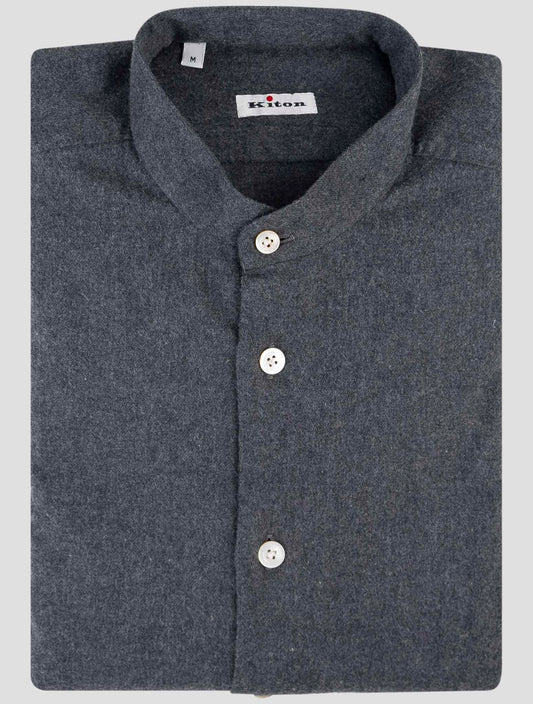 Kiton Dark Gray Cotton Shirt