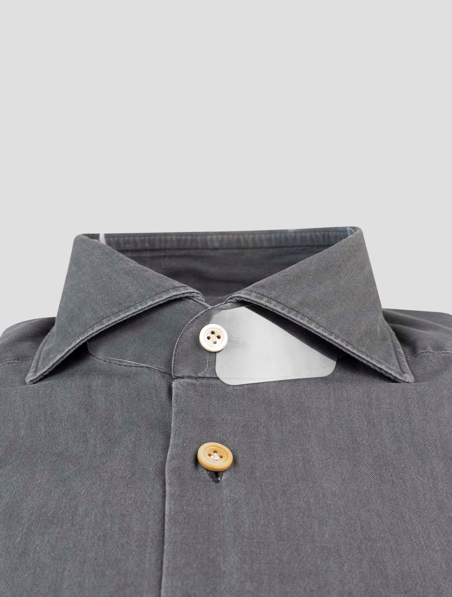 Kiton Taupe Cotton Shirt