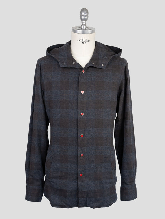Kiton Dark Gray Cotton Shirt