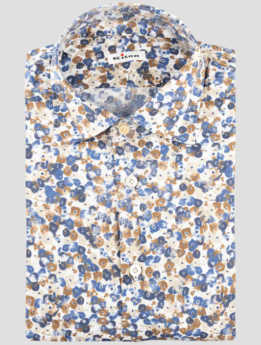 Kiton Multicolor Cotton Shirt