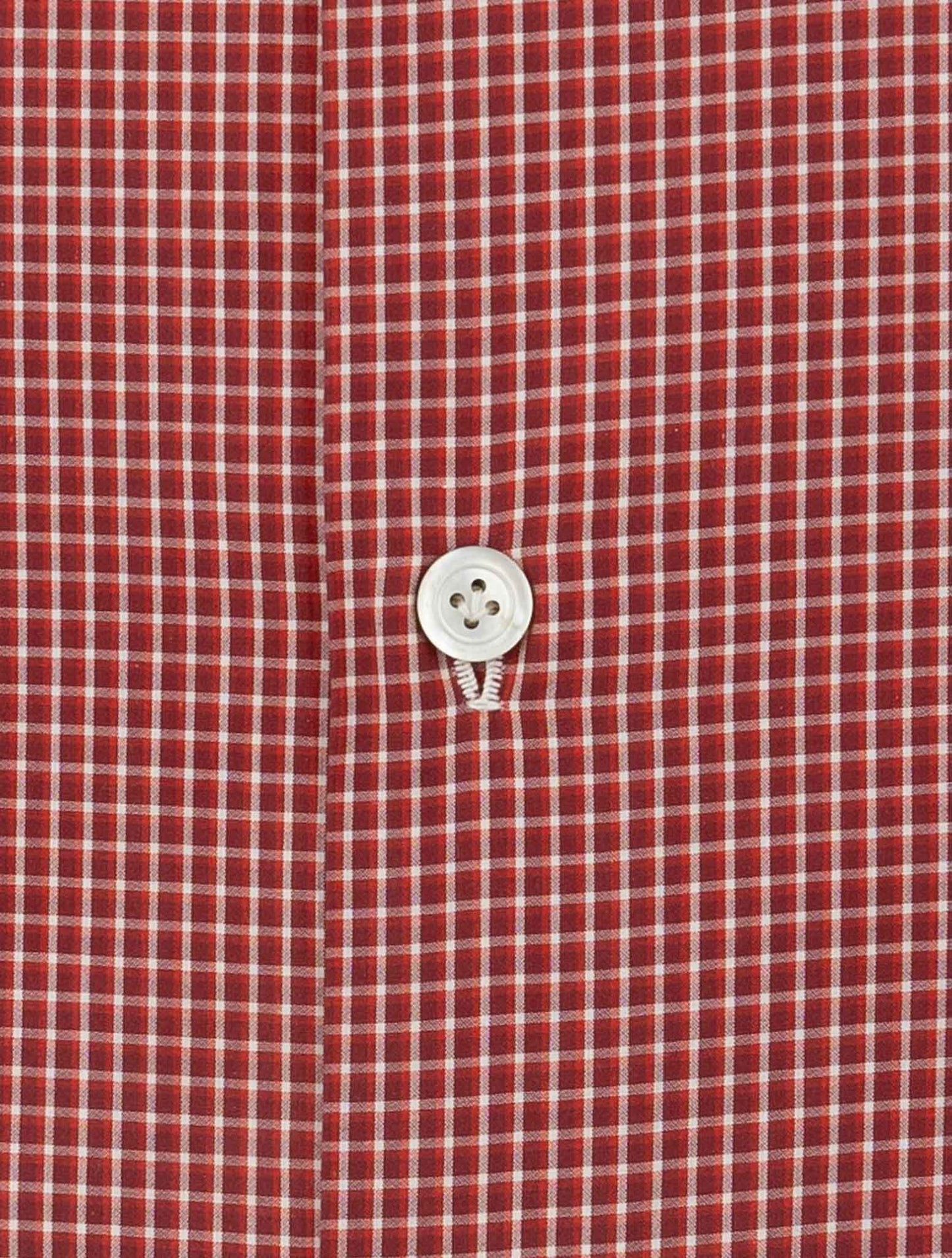 Kiton Red Cotton Shirt