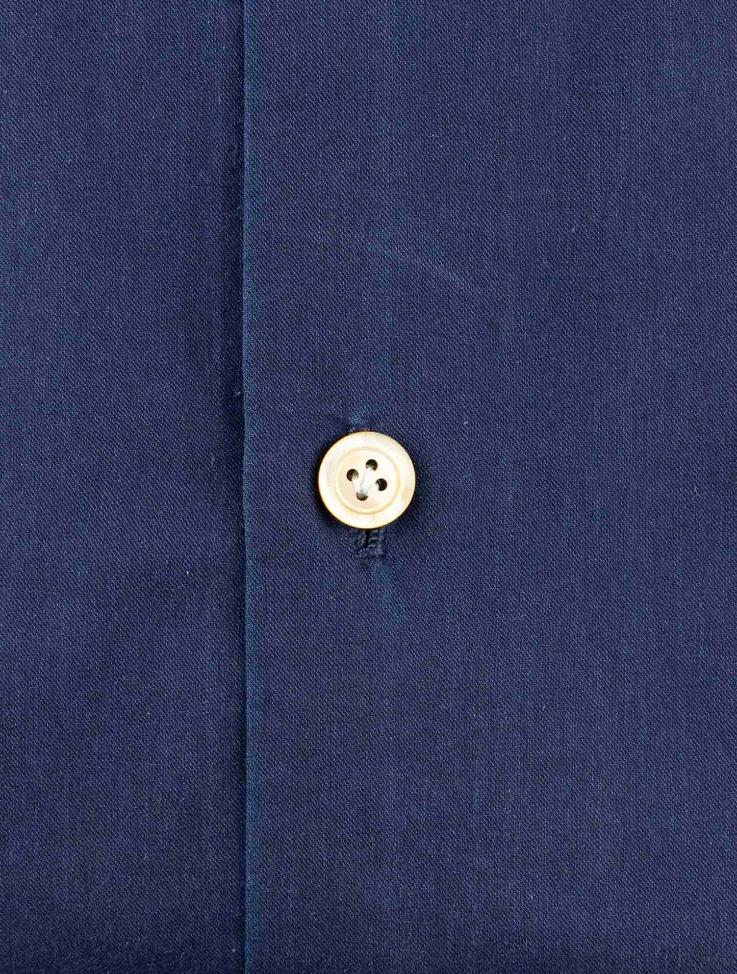 Kiton Blue Cotton Shirt